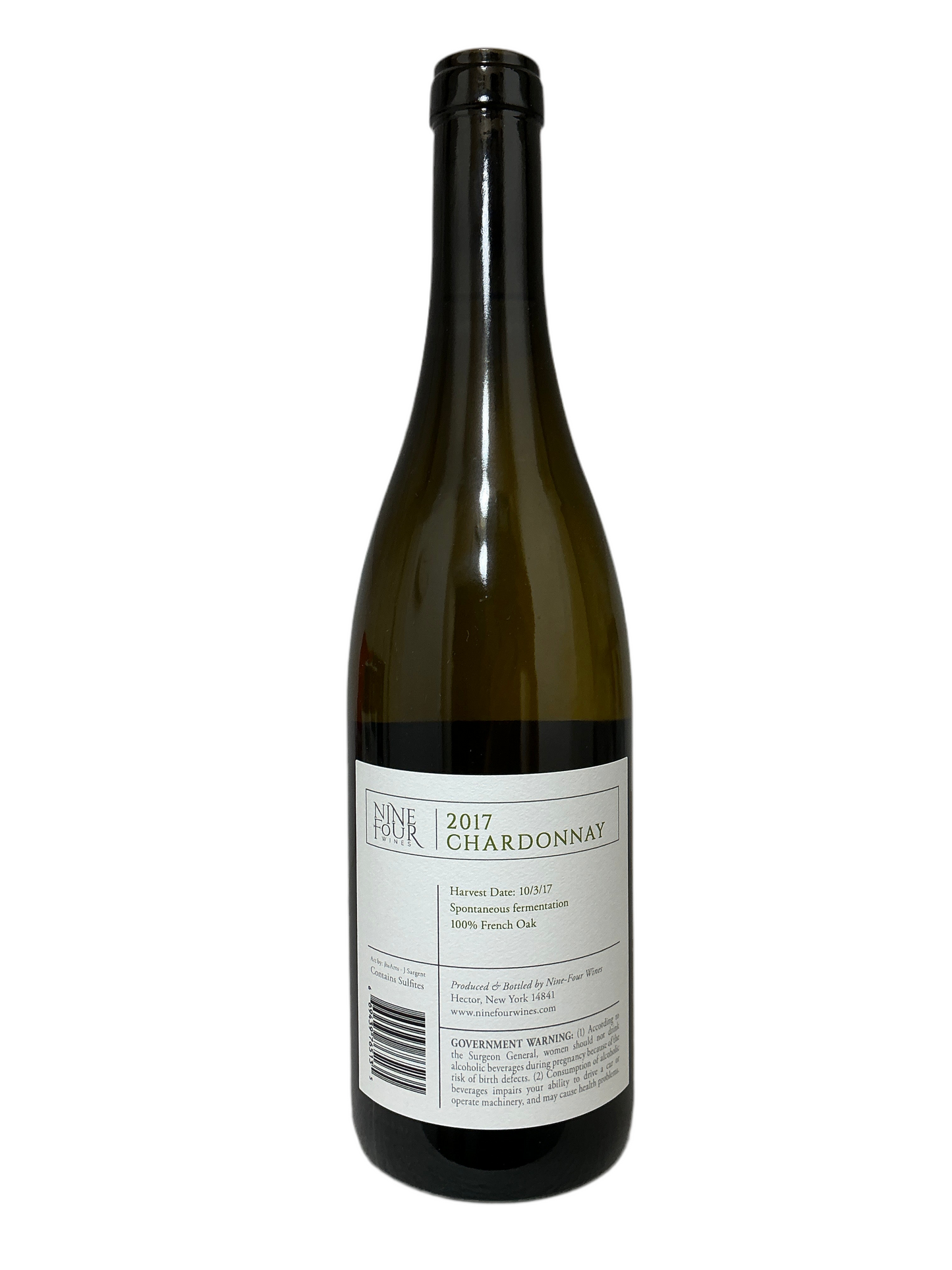 Nine Four, Chardonnay, Finger Lakes 2017