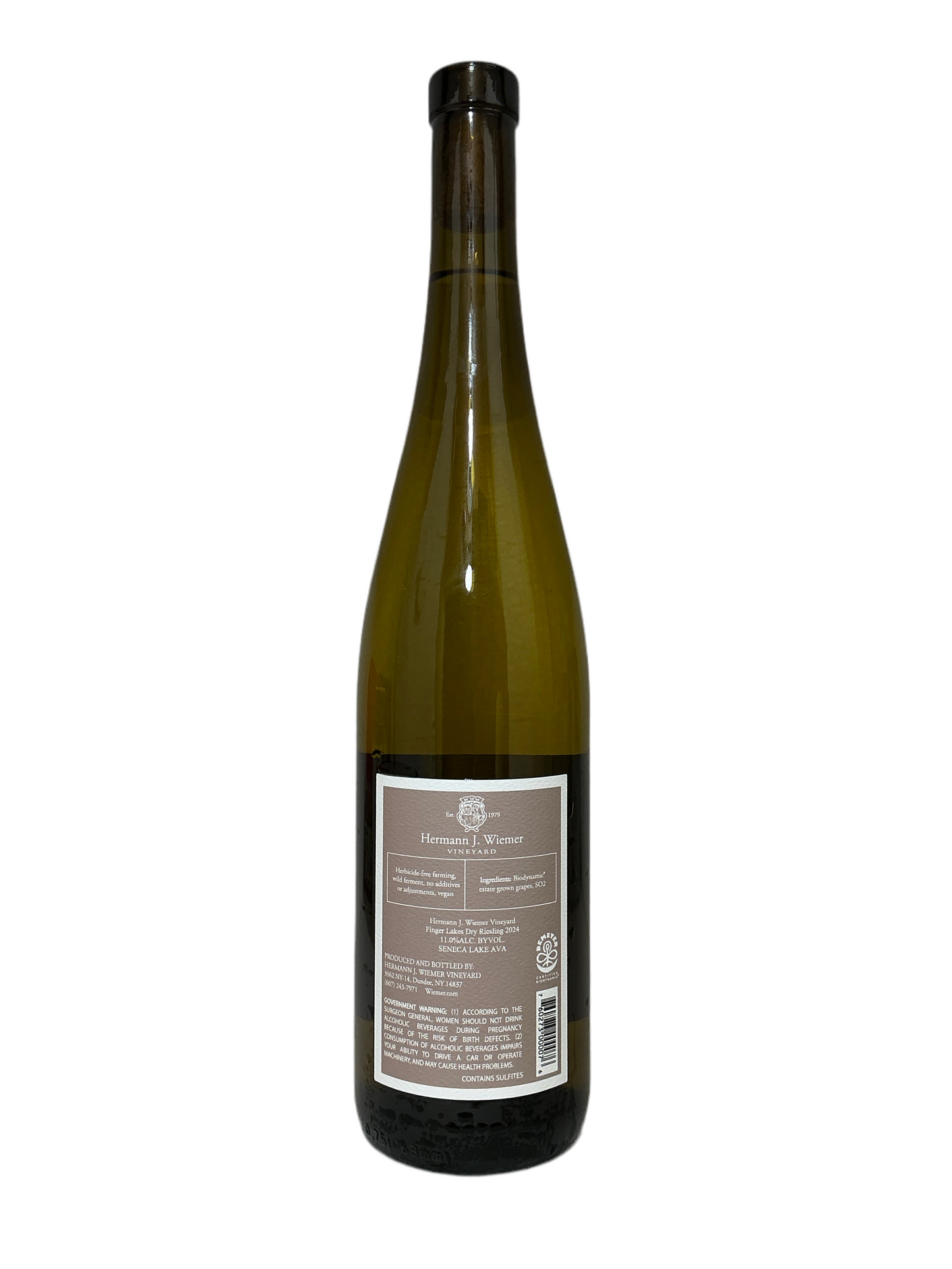 Hermann J. Wiemer, Riesling, "Flower Day," Finger Lakes, New York, United States 2024