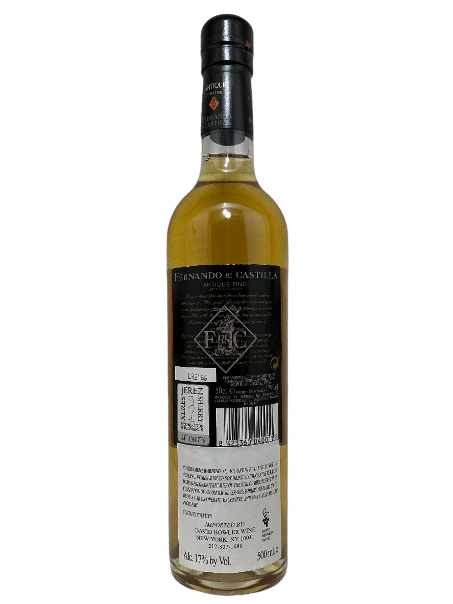 Fernando de Castilla, Fino, "Antique," Jerez, Spain NV (500 ml)