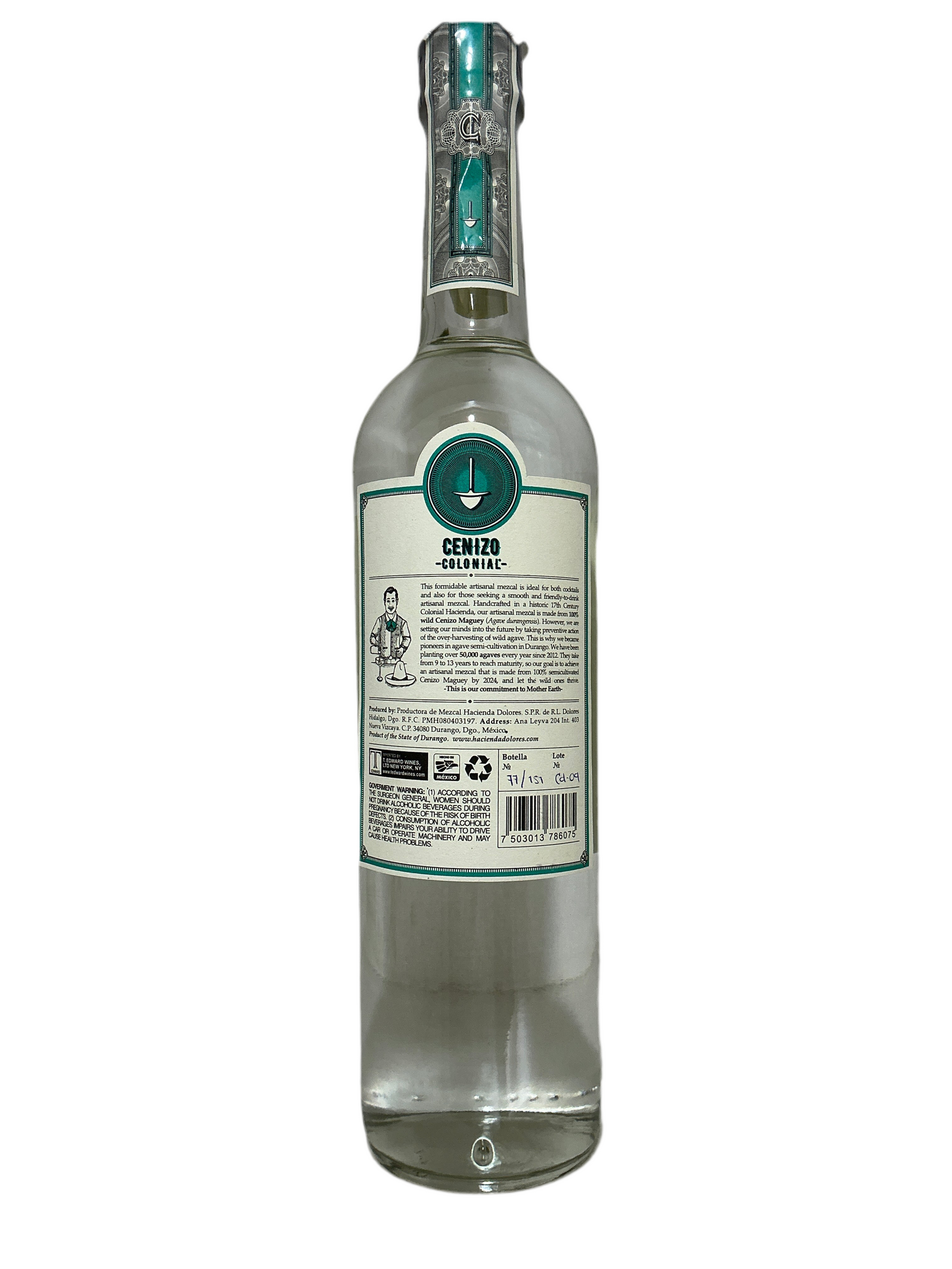 Cenizo Colonial Artesanal Duragensis Mezcal (700 ml)