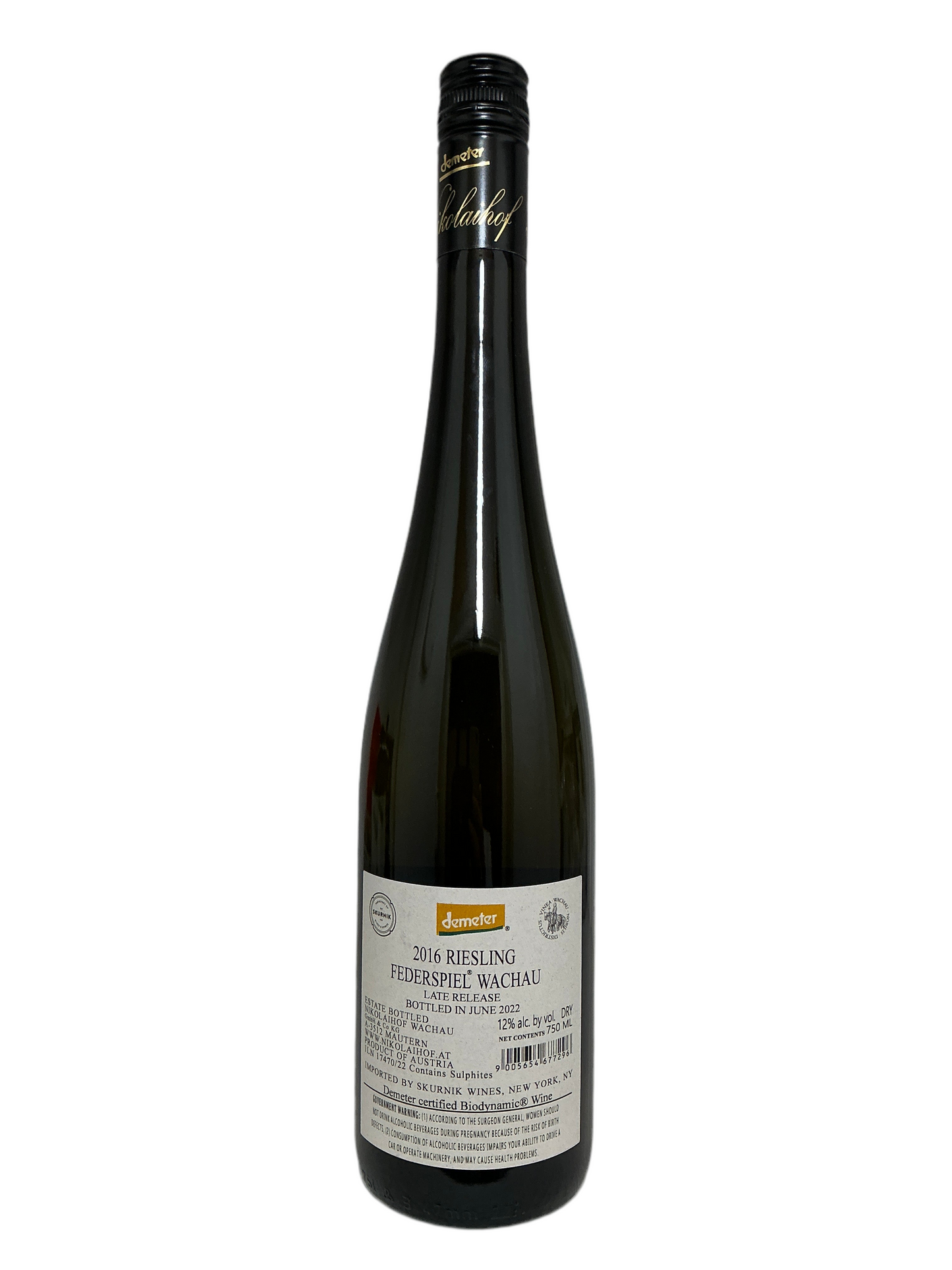 Nikolaihof, Riesling, Federspiel, "Aus den Garten," Wachau, Austria 2016 (Late Release)