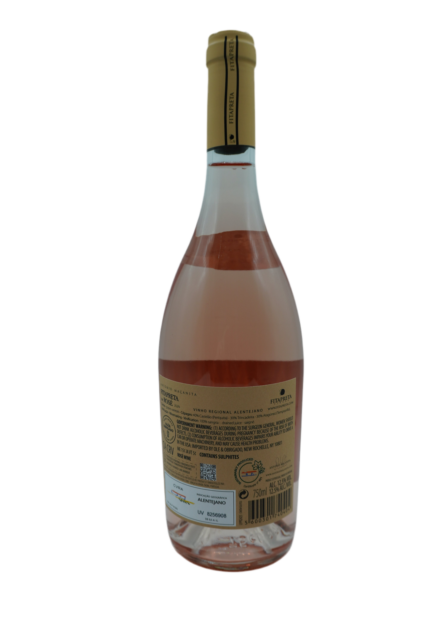 Fitapreta em Rose, Castelao/ Trincadeira/ Aragonez, Alentejano, Portugal 2024