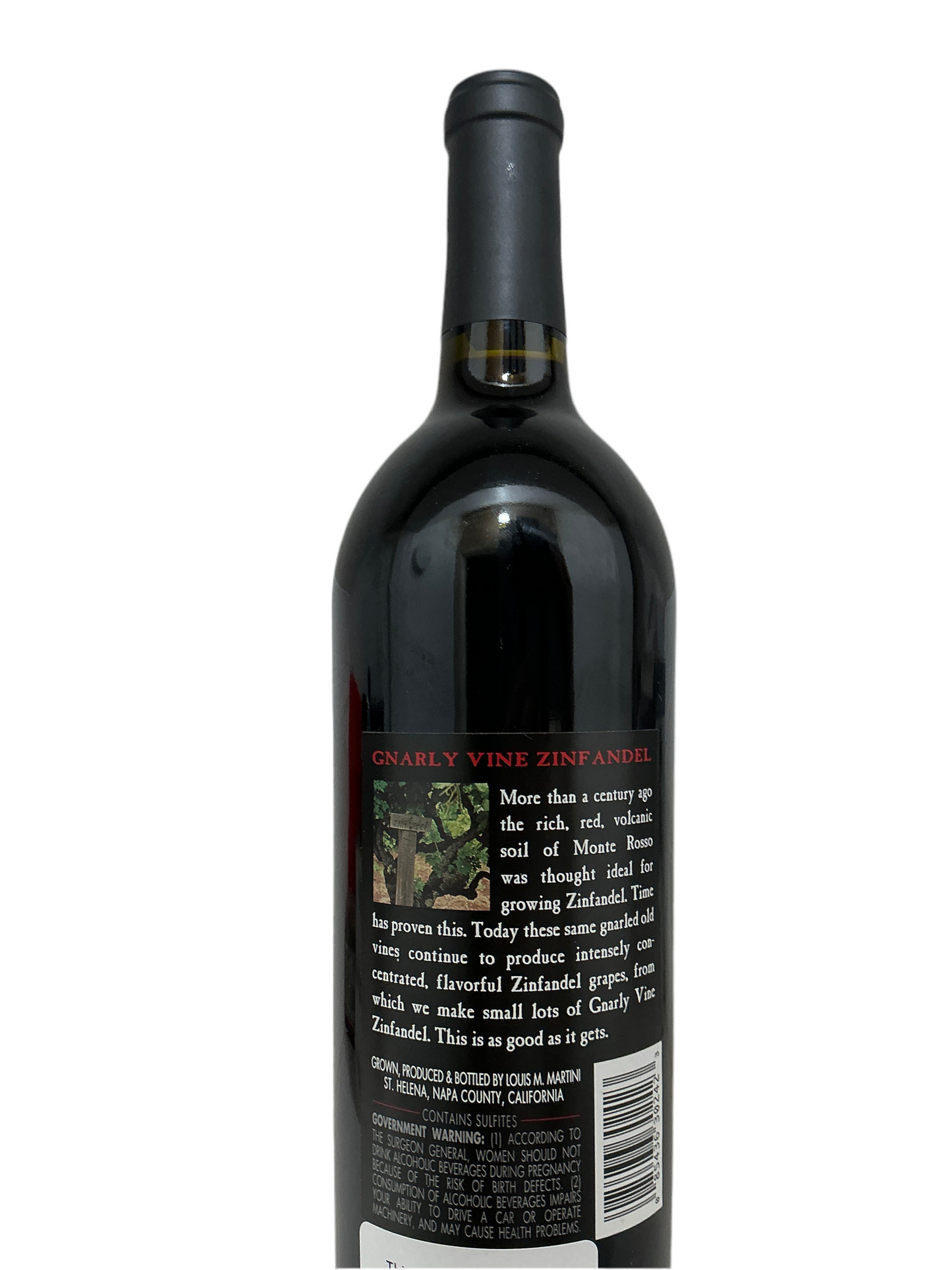 Louis M. Martini, Zinfandel, "Gnarly Vine- Monte Rosso," Sonoma Valley, Sonoma, California, United States 2000