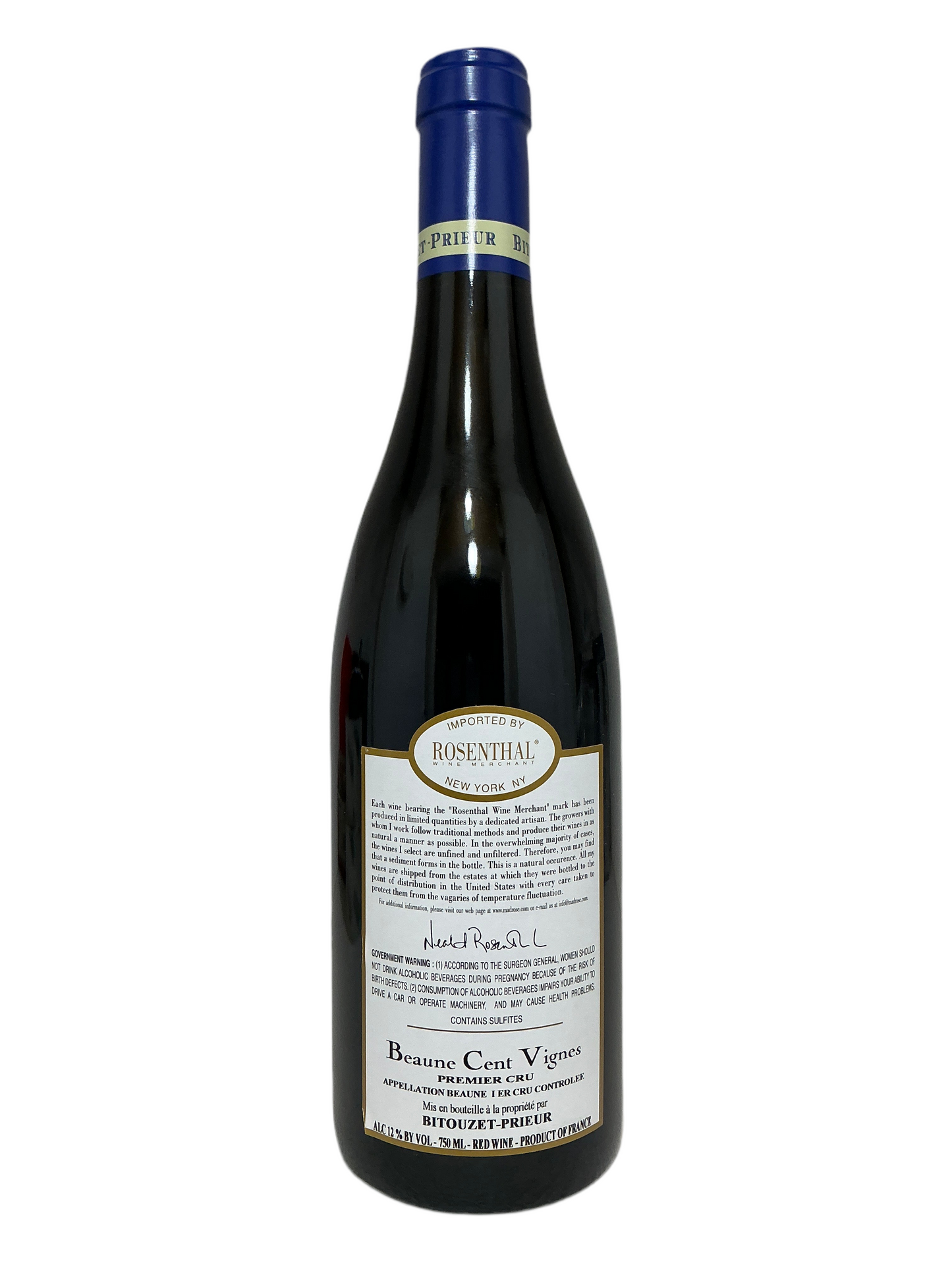 Bitouzet-Prieur, Pinot Noir, Cent Vignes- Premier Cru, Beaune, Burgundy, France 2018