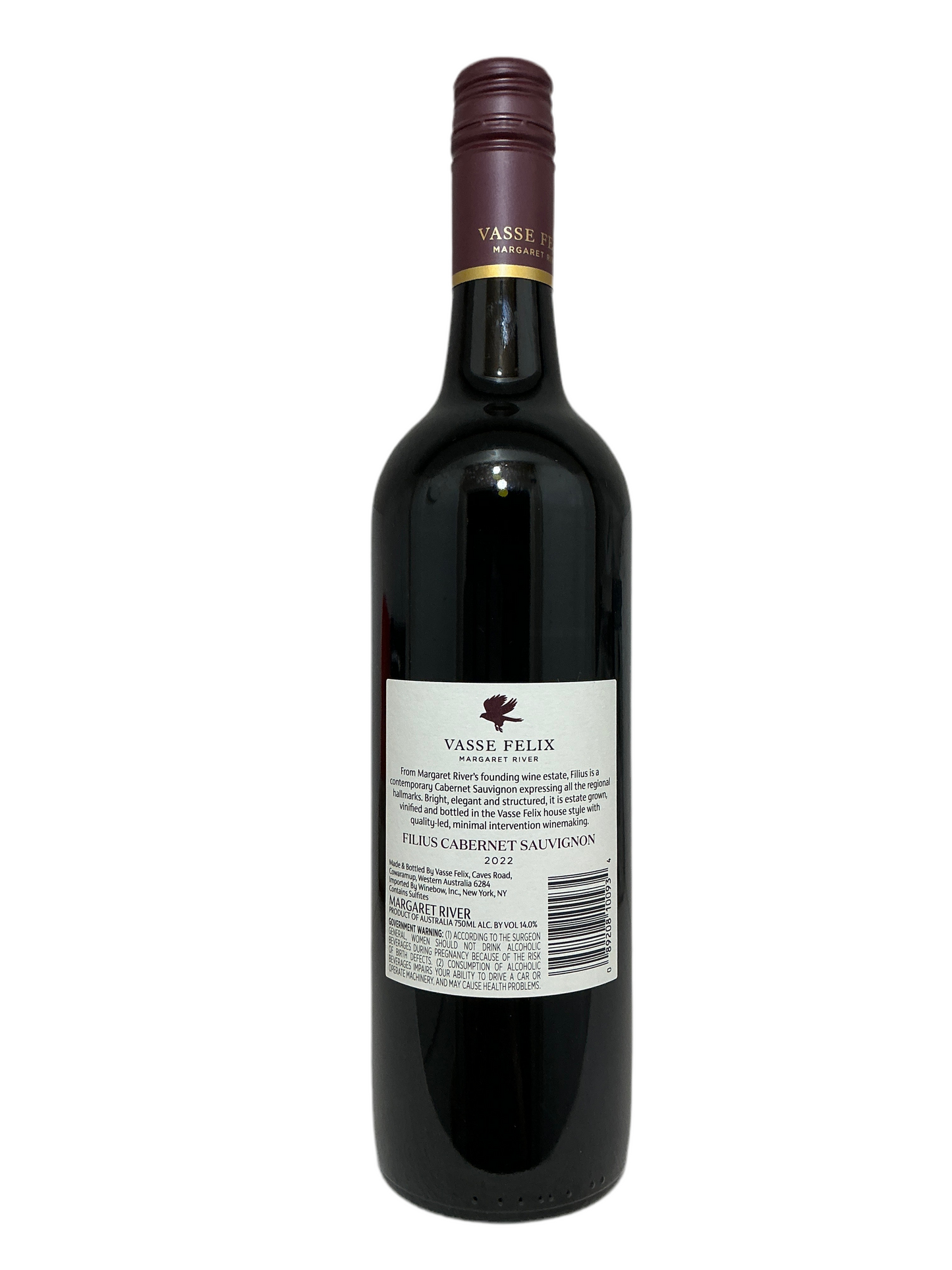 Vasse Felix, Cabernet Sauvignon, "Filius," Margaret River, Western Australia, Australia 2022
