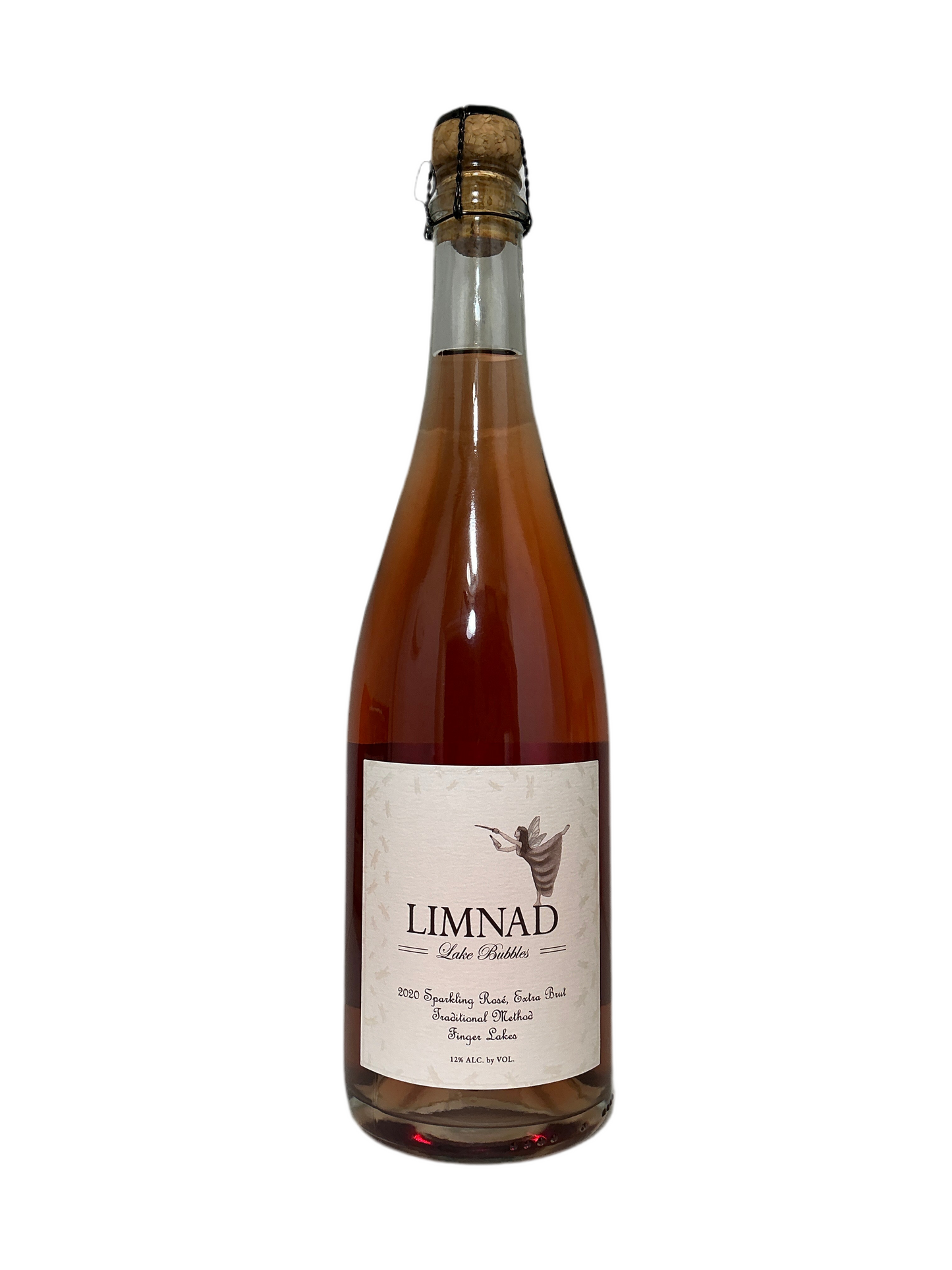 Limnad, Extra Brut- Sparkling Rose, "Lake Bubbles," Finger Lakes 2020