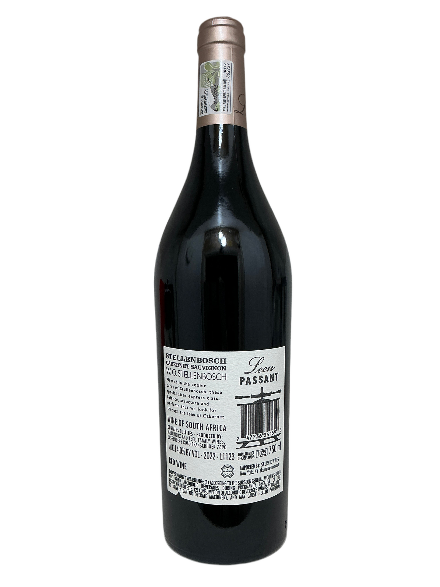 Leeu Passant, Cabernet Sauvignon, Stellenbosch, South Africa 2022