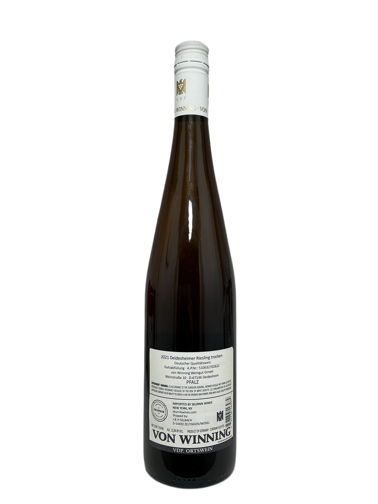 Von Winning, Riesling, Trocken, Deidesheimer, Pfalz, Germany 2021