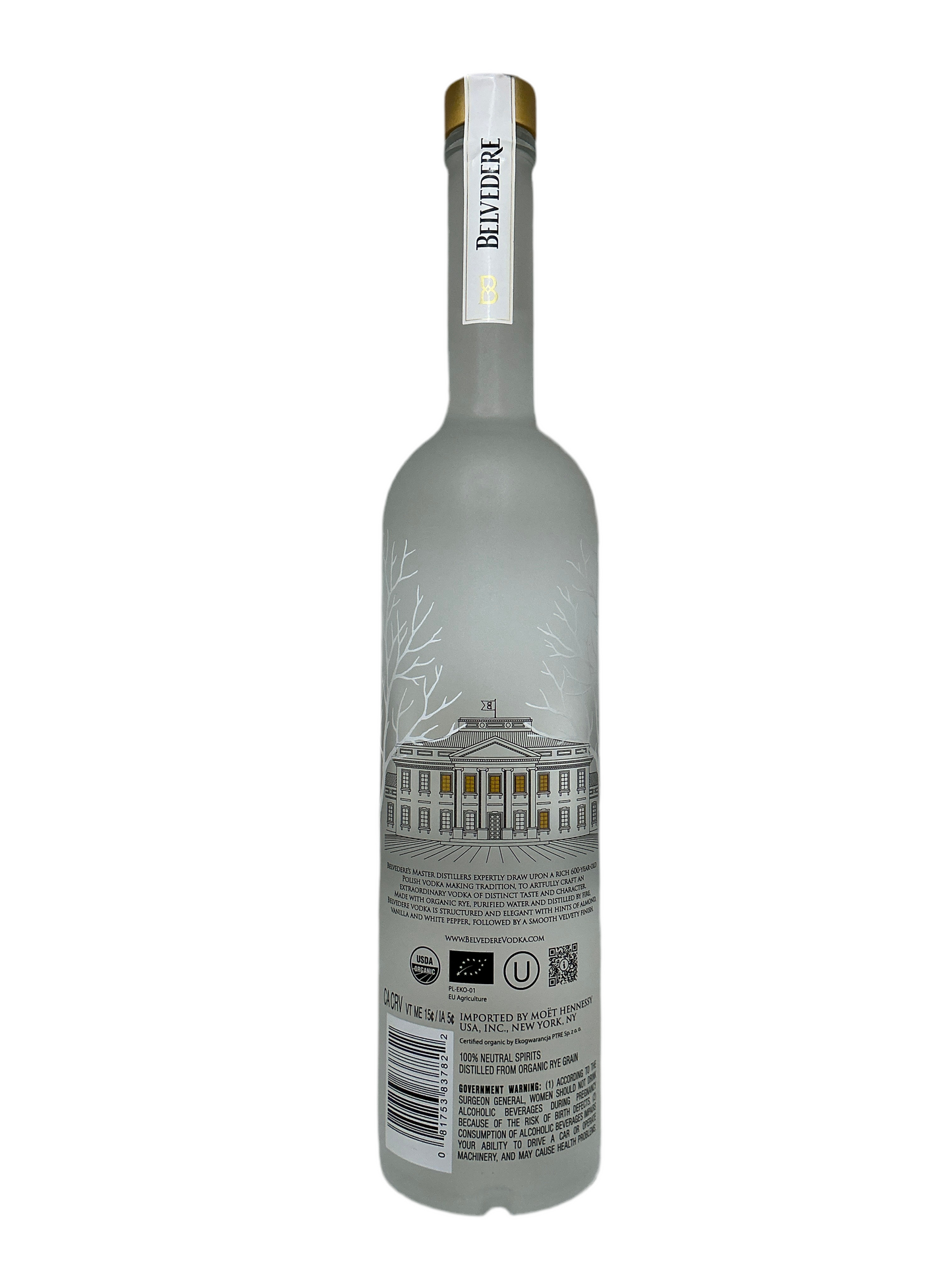 Belvedere Organic Vodka 750ml