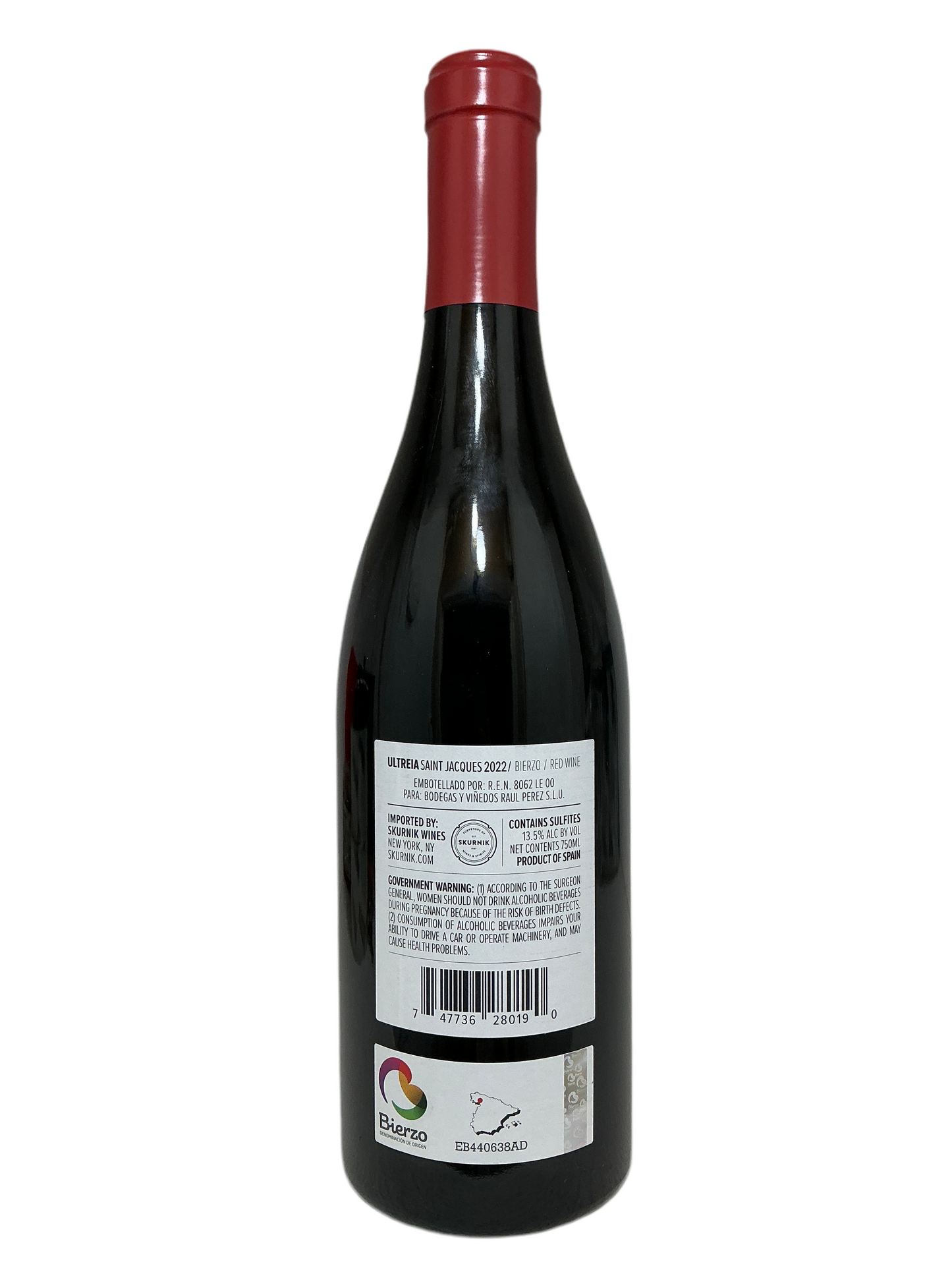 Raul Perez, Bastardo/ Garnacha Tintonera, "Ultreia- Saint Jacques," Bierzo, Castilla y Leon, Spain 2022