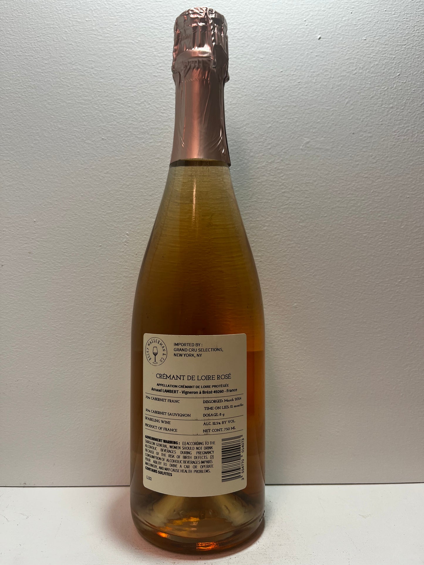Arnaud Lambert, Rose, Cremant de Loire, France NV
