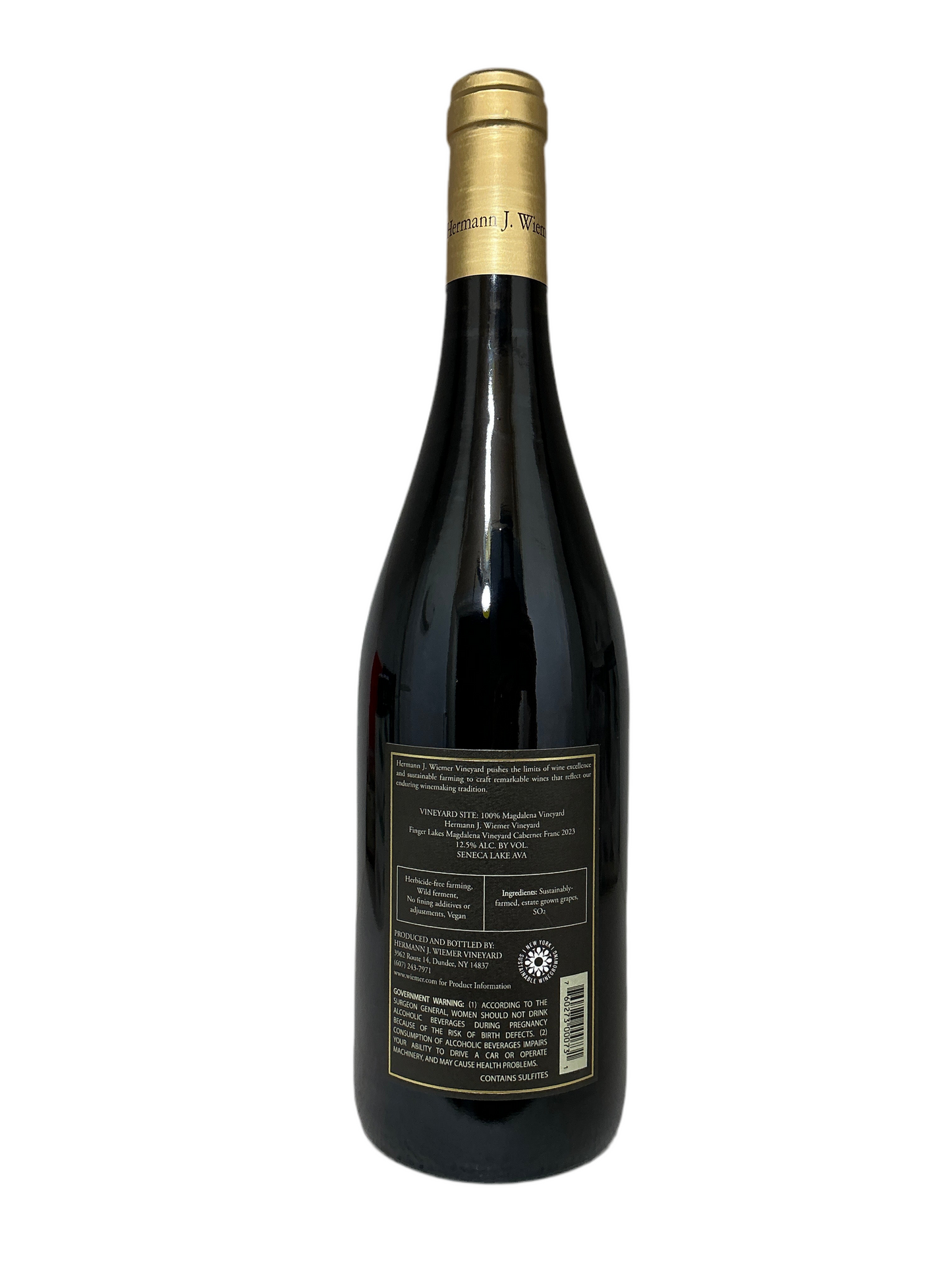 Hermann J. Wiemer, Cabernet Franc, "Magdalena Vineyard," Finger Lakes, New York, United States 2023