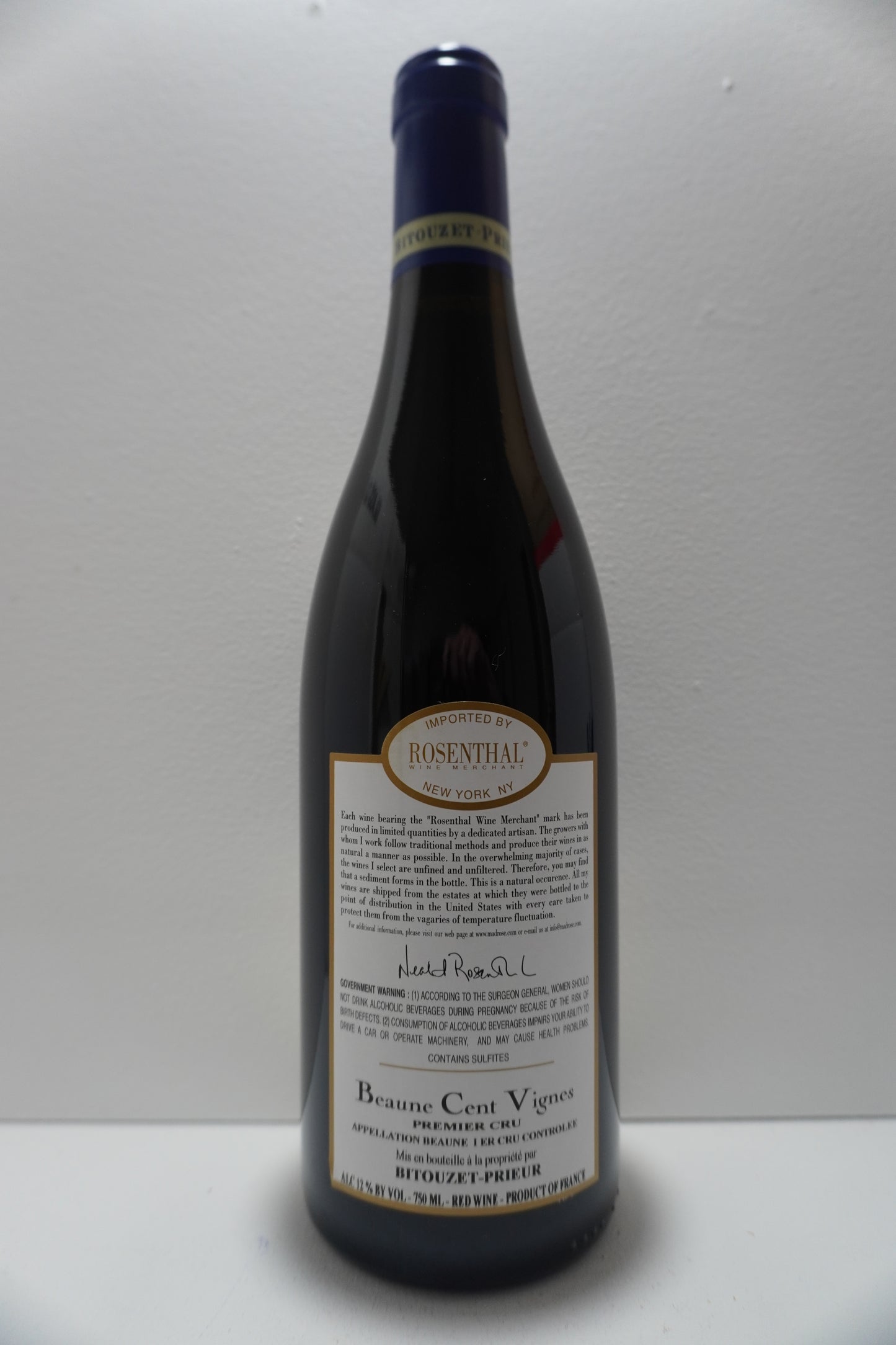 Bitouzet-Prieur, Pinot Noir, Cent Vignes- Premier Cru, Beaune, Burgundy, France 2018