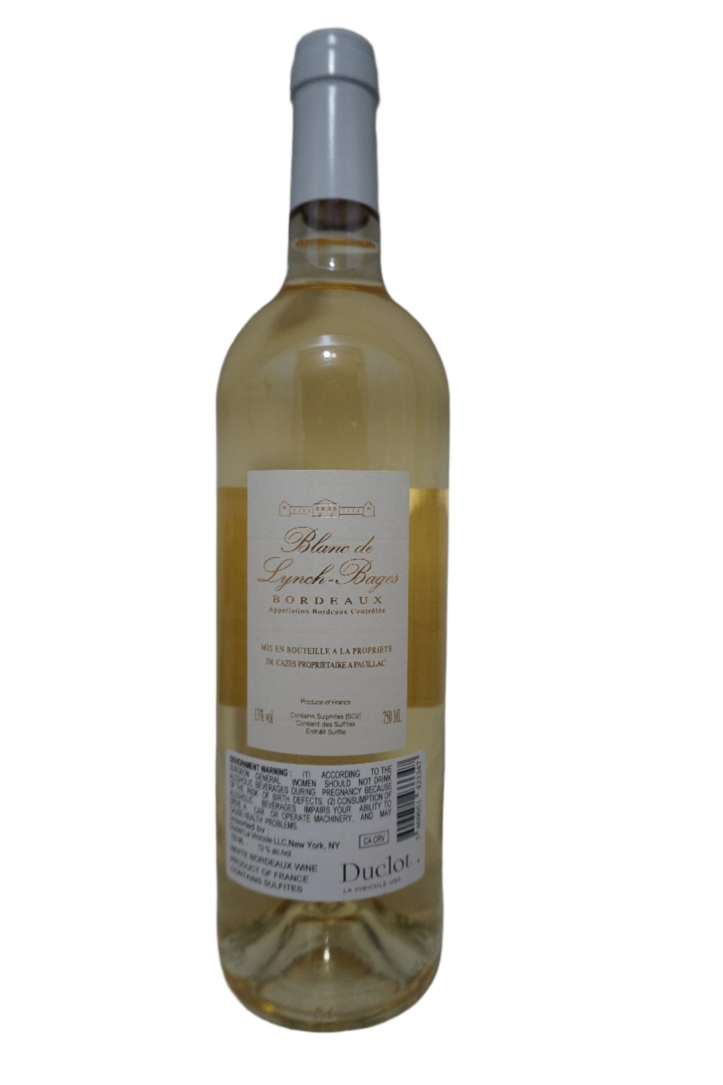 Blanc de Lynch Bages, Sauvignon Blanc, Bordeaux, France 2023