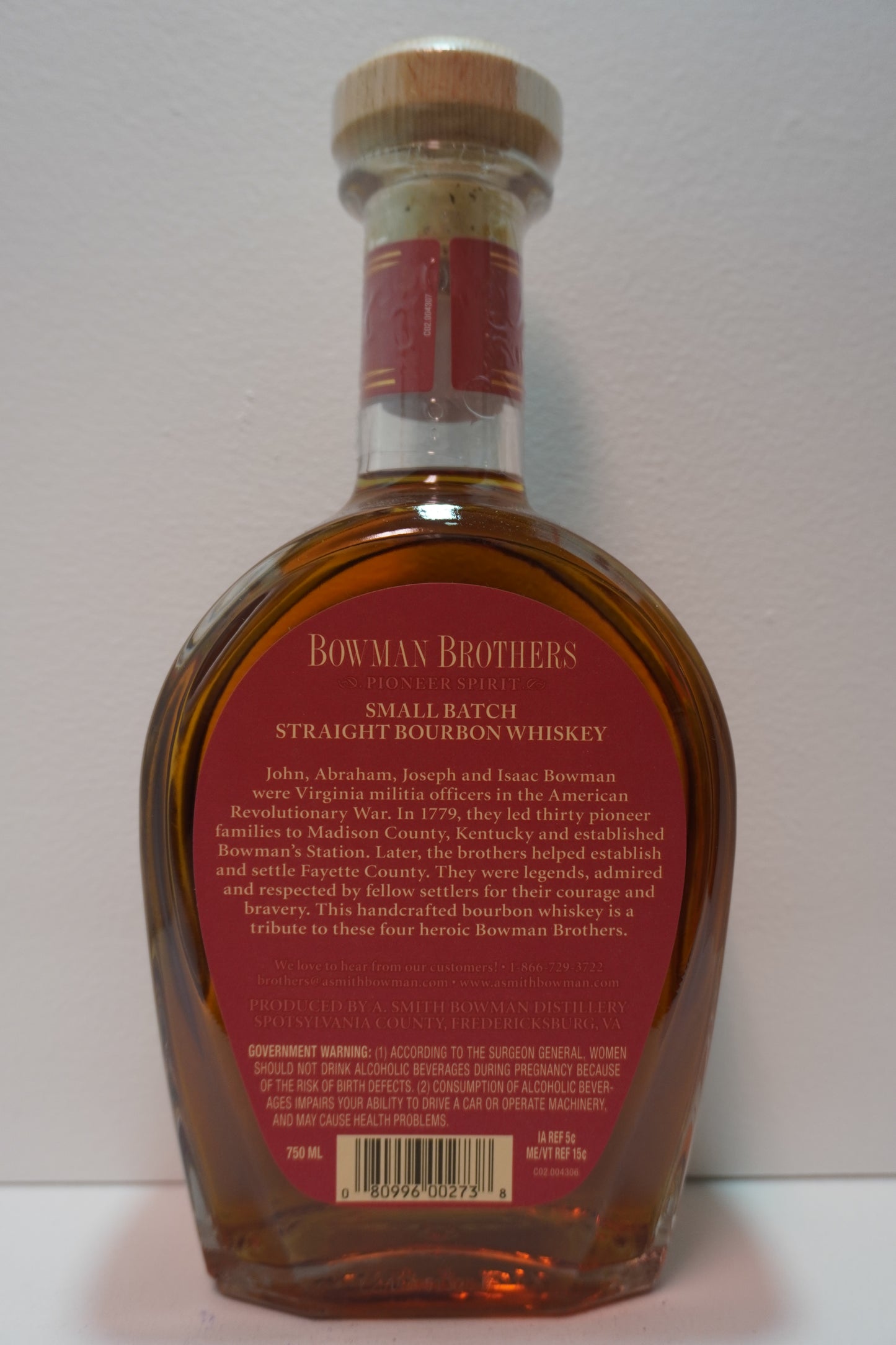 Bowman Brothers Straight Bourbon