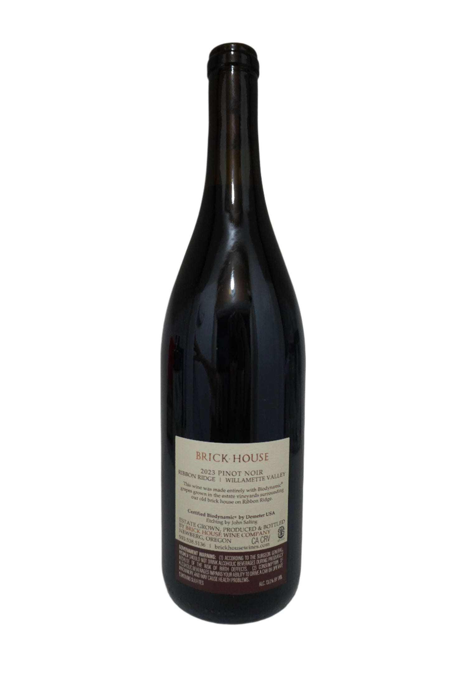 Brick House, Pinot Noir, Ribbon Ridge, Willamette Valley, Oregon, United States 2023