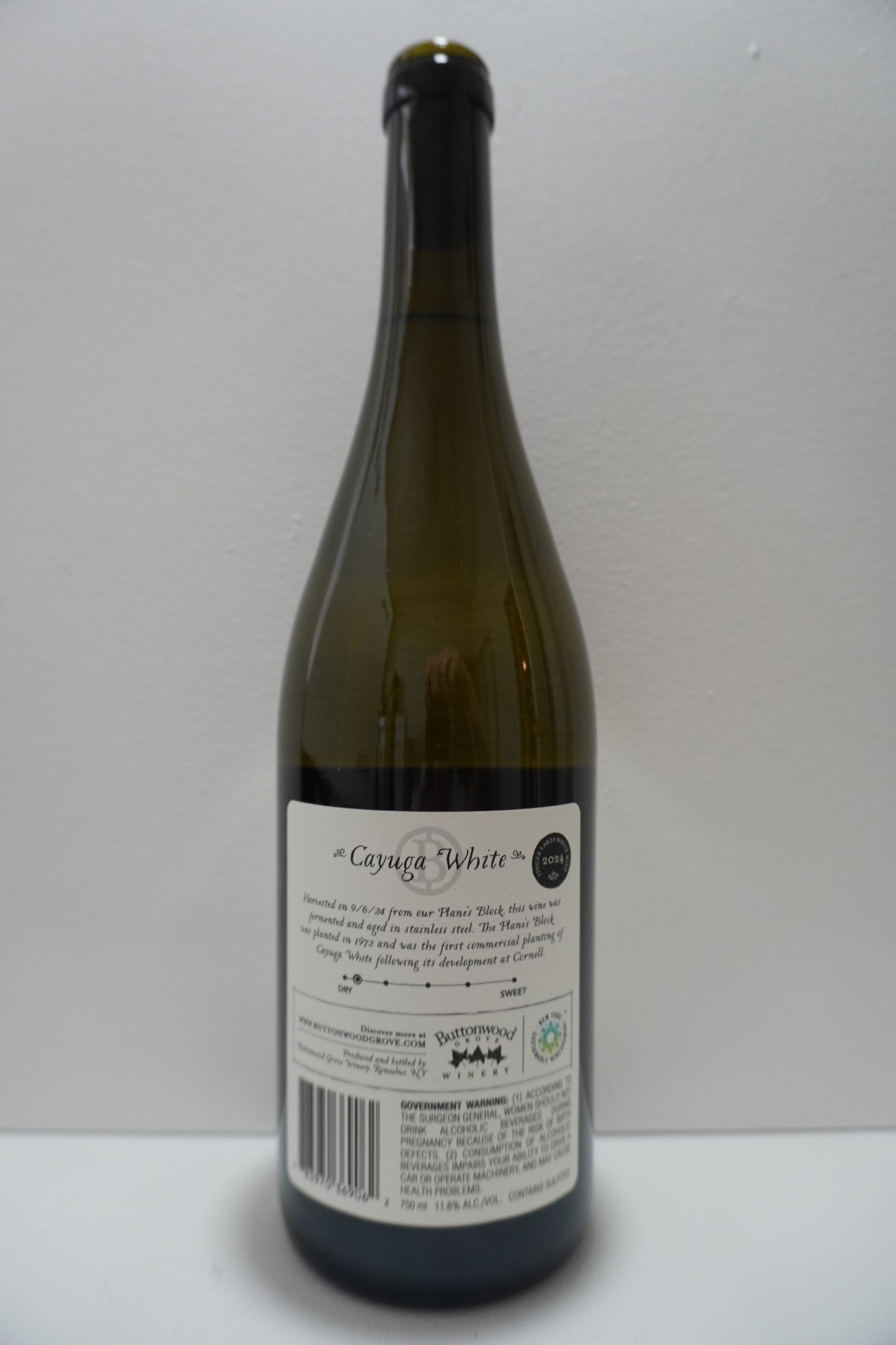 Buttonwood Grove, Cayuga White, Finger Lakes 2024