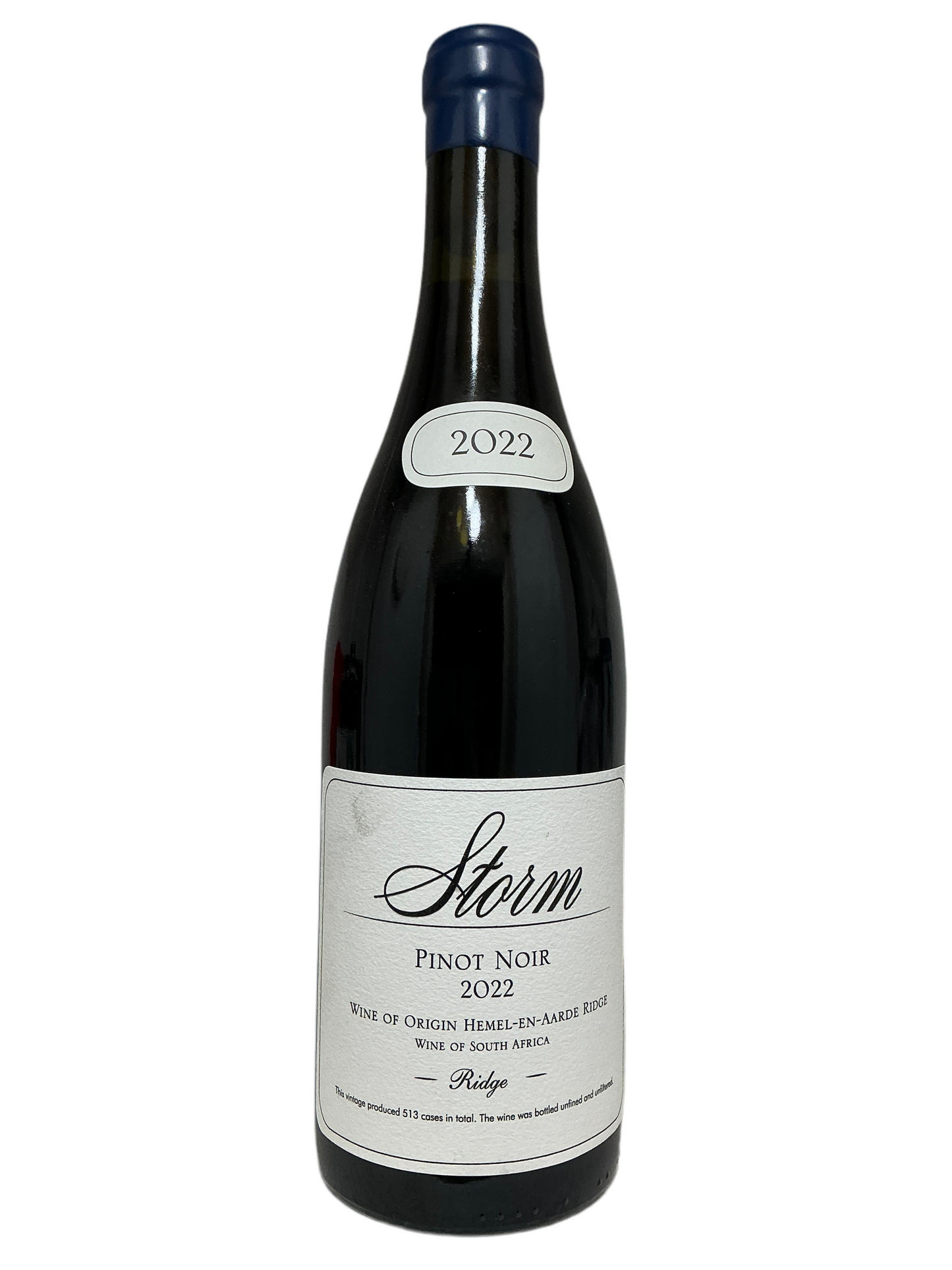Storm, Pinot Noir, "Ridge", Hemel-en-Aarde Ridge," Walker Bay, South Africa 2022