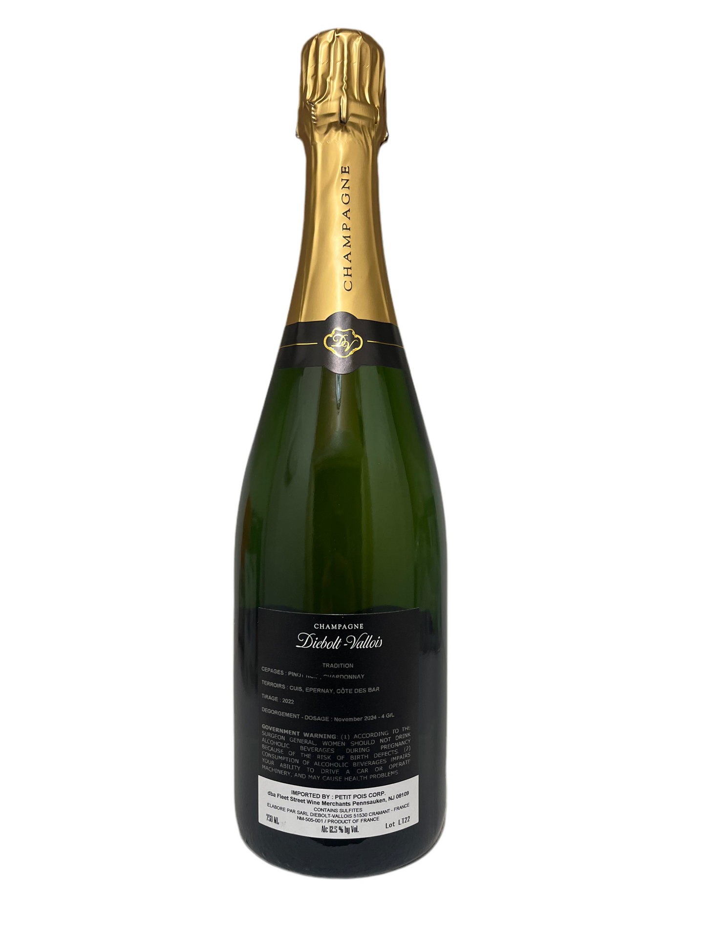 Diebolt-Vallois, Extra Brut, "Tradition," Champagne, France NV