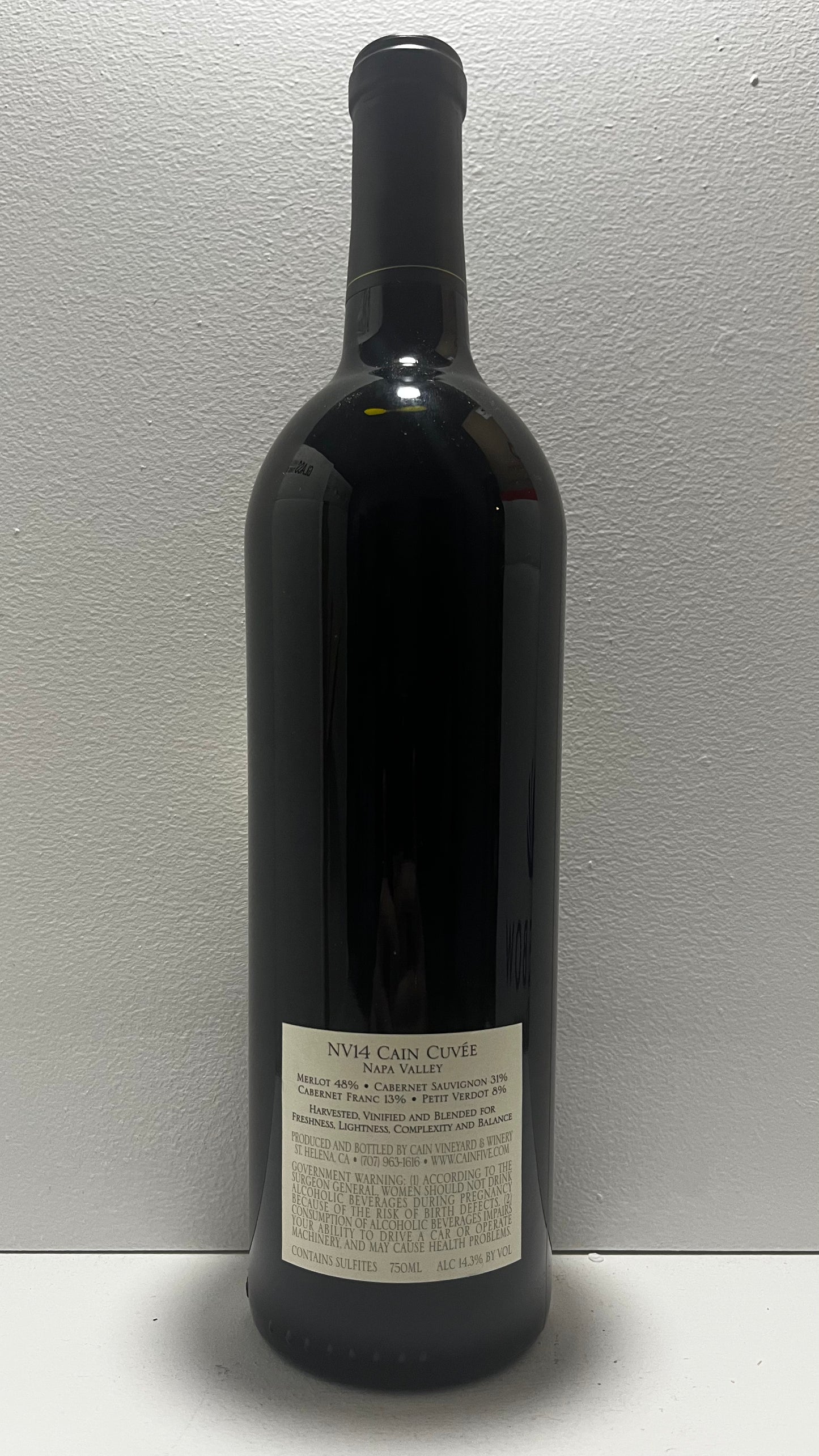Cain Vineyard, Merlot, "Cain Cuvee NV14," Napa Valley, California NV