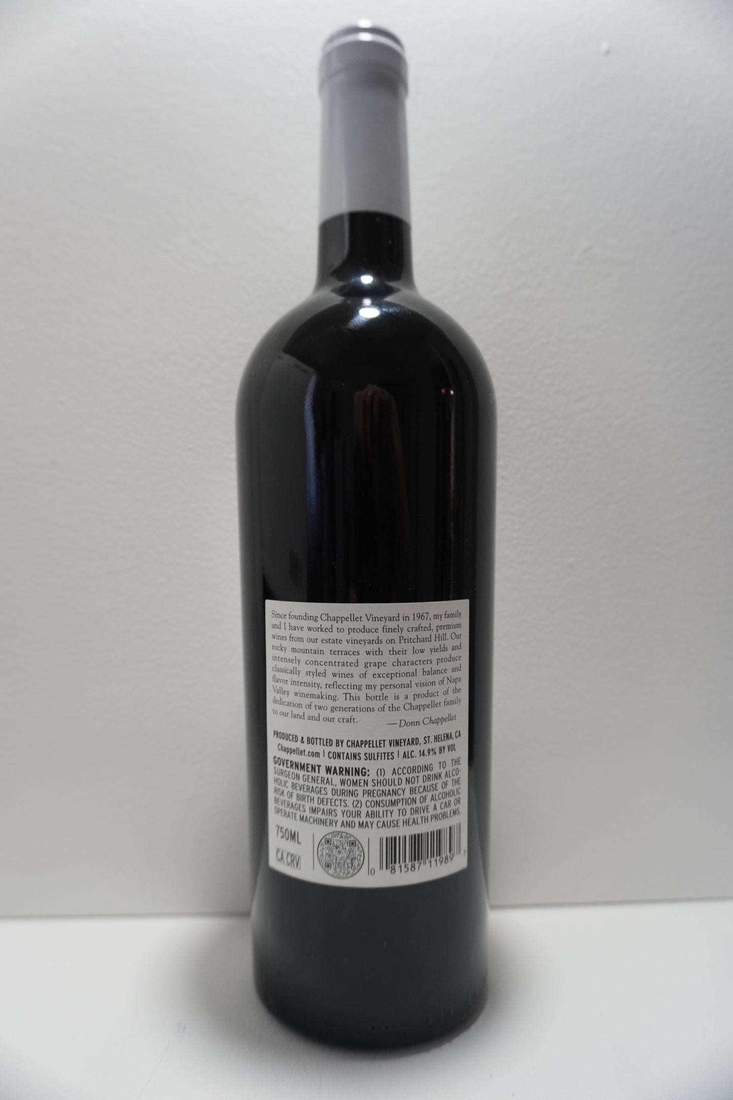 Chappellet, Cabernet Sauvignon, Napa Valley, California, United States 2022
