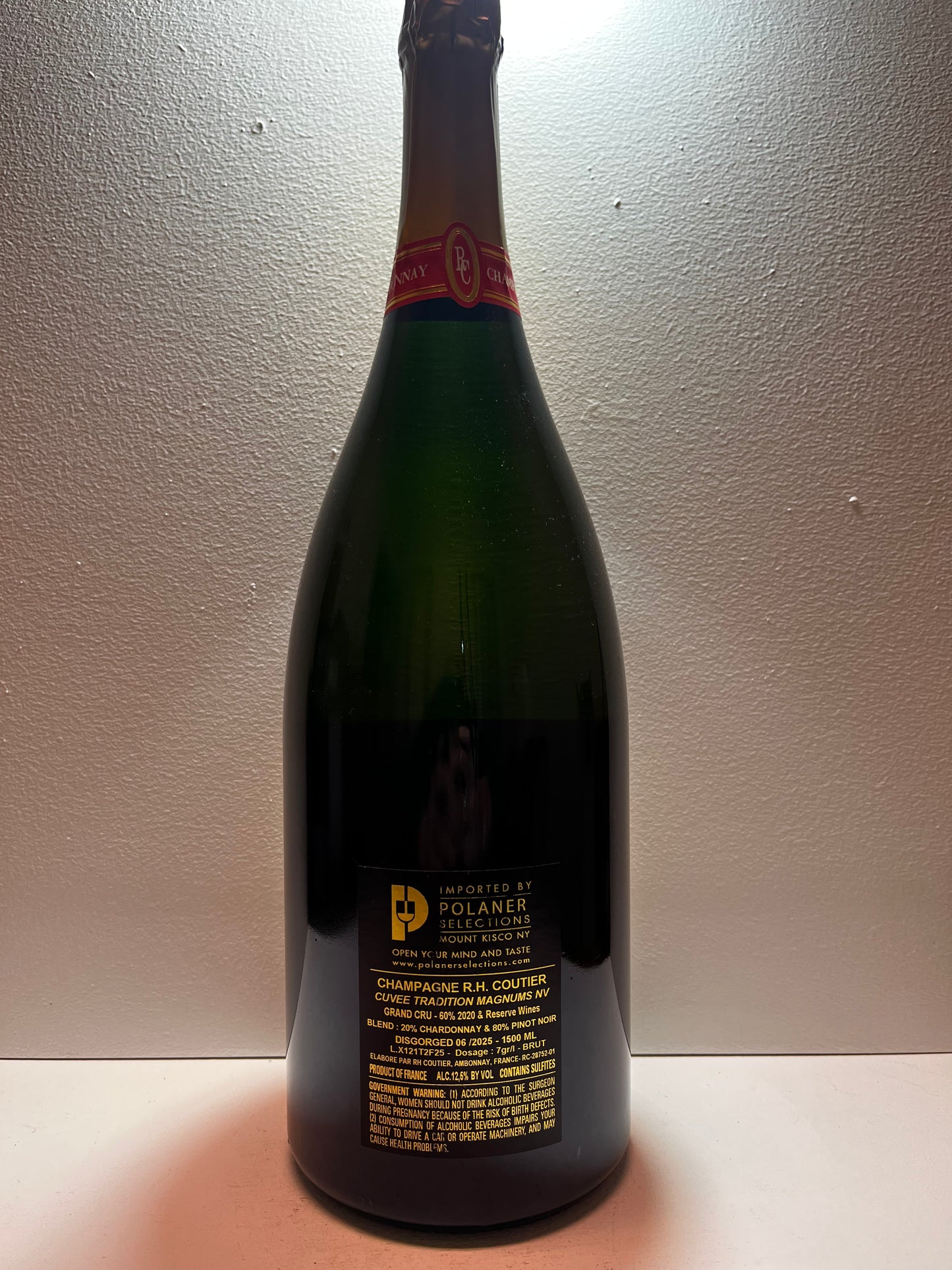 Coutier, Brut, "Cuvee Tradition," Ambonnay- Grand Cru, Champagne, France NV (Magnum)