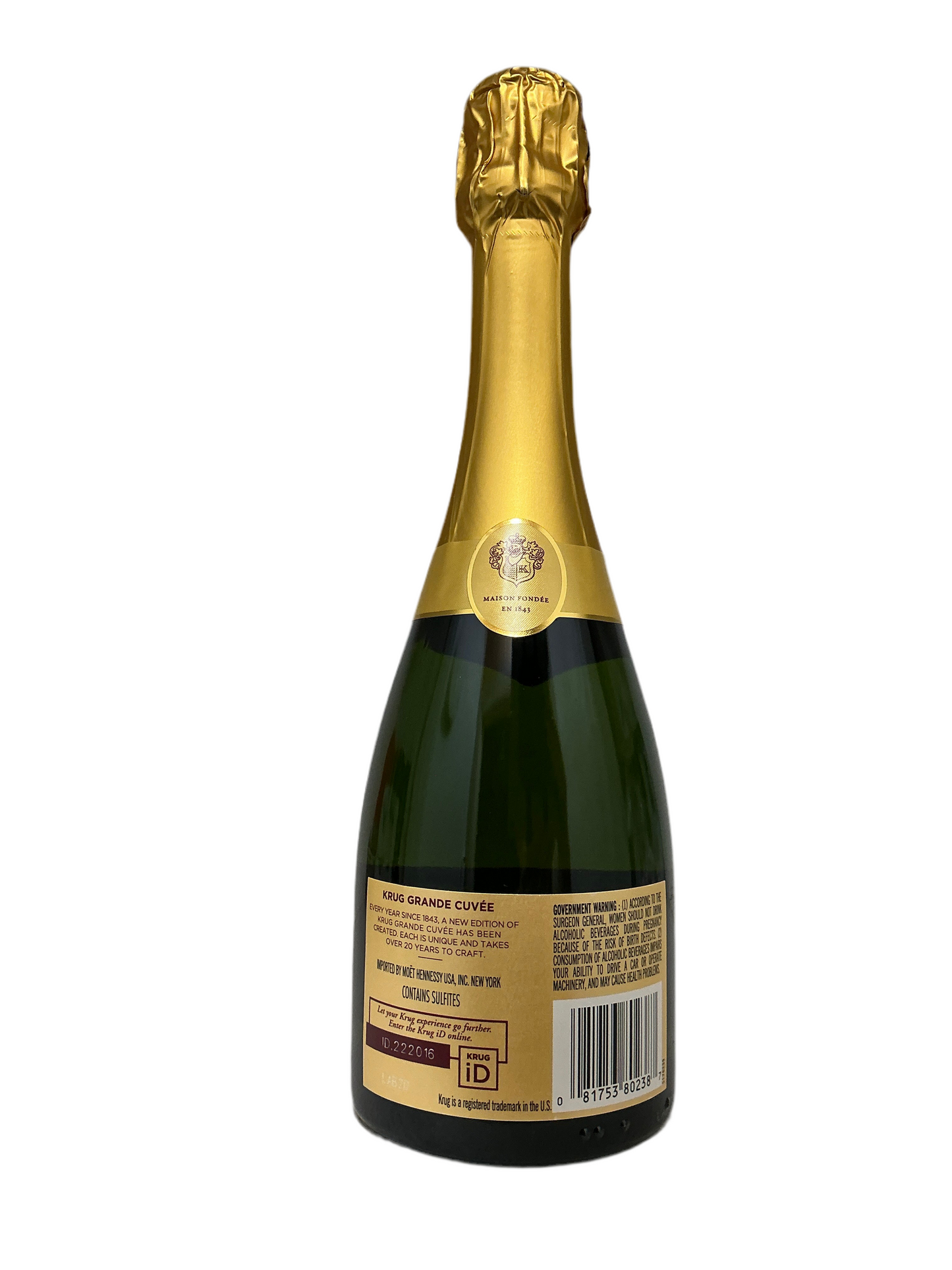 Krug, Brut, "Grande Cuvee," Champagne, France NV (375ml)