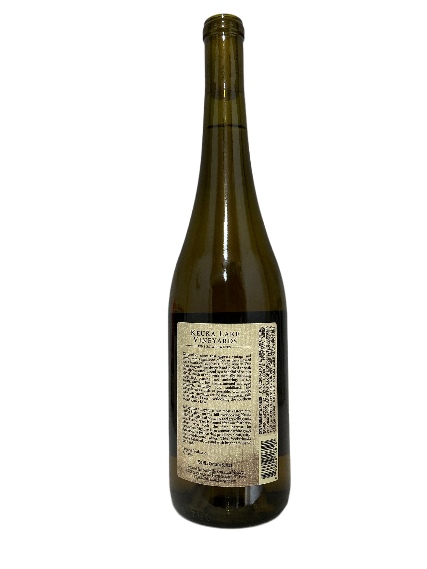 Keuka Lake Vineyards, Vignoles, "Turkey Run," Finger Lakes, New York, United States 2021