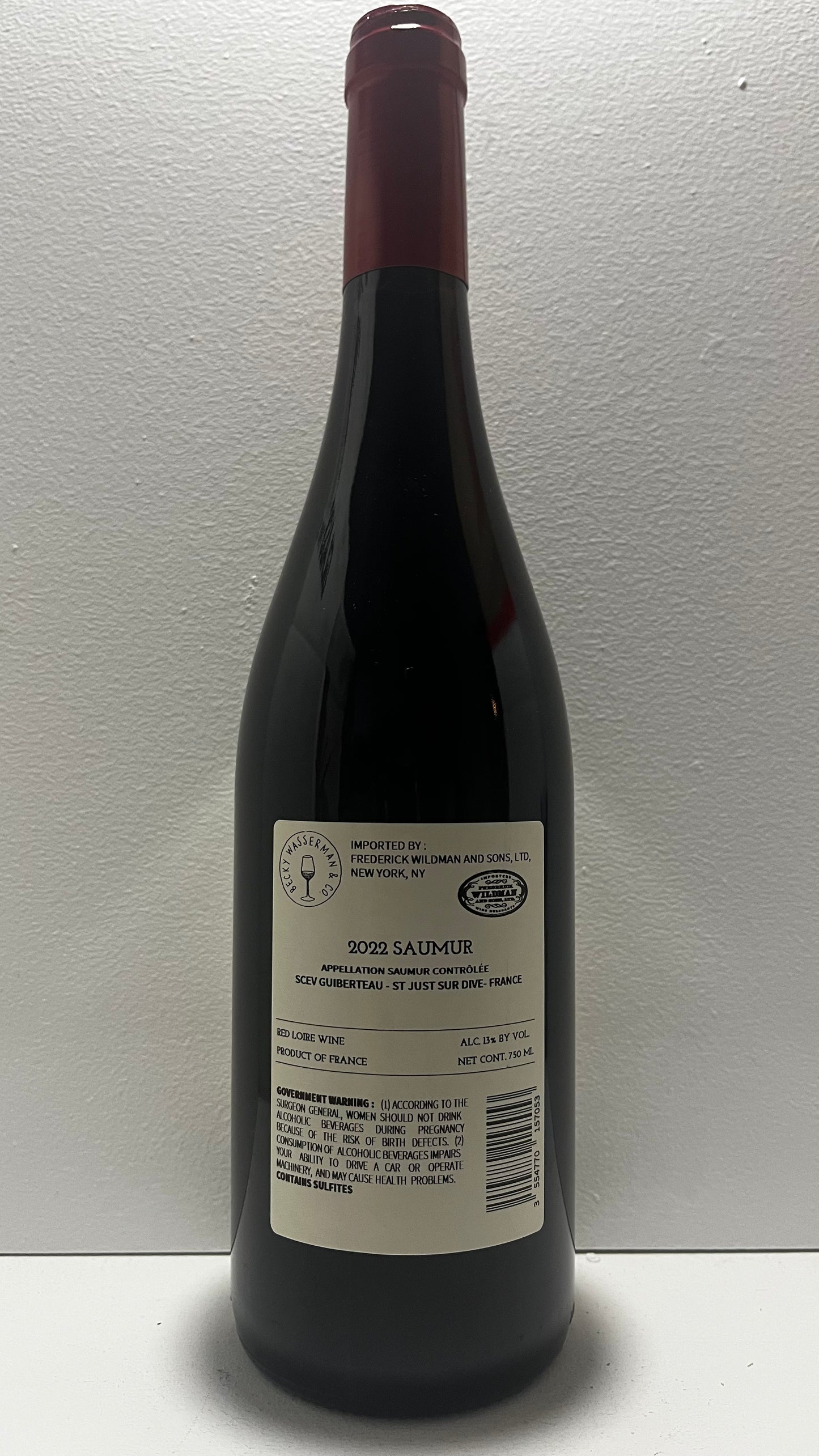 Domaine Guiberteau, Cabernet Franc, Saumur, Loire, France 2022