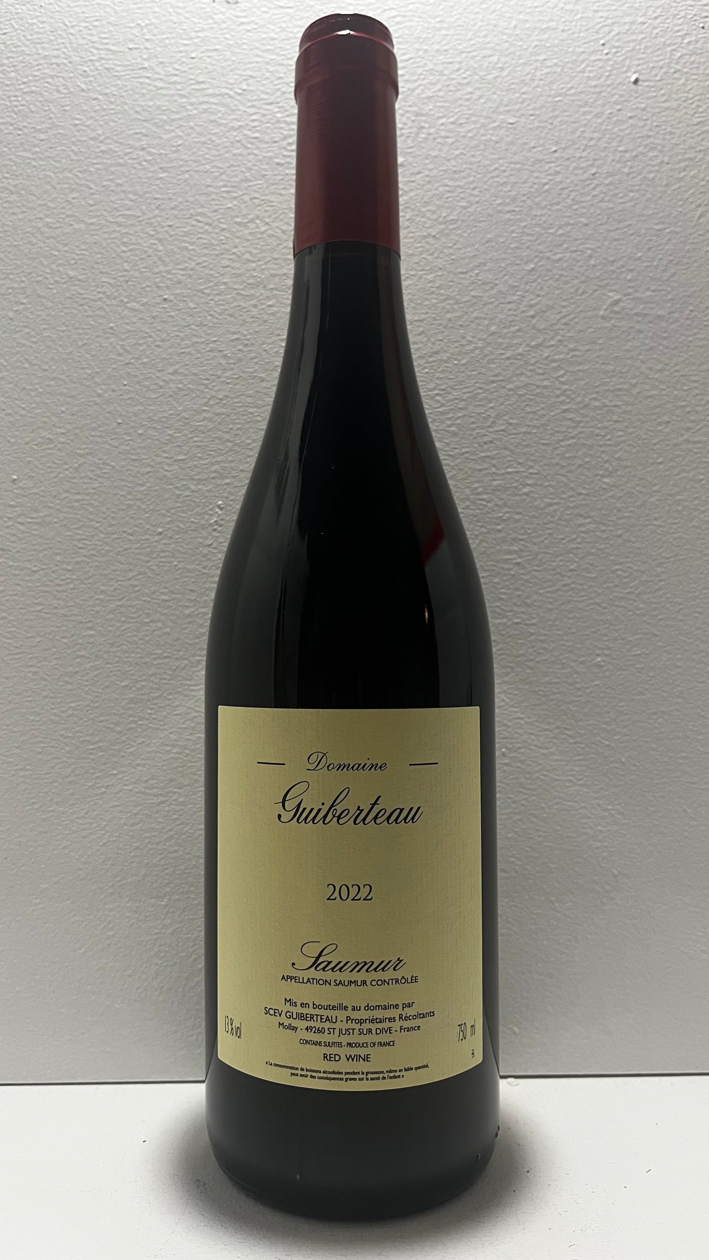 Domaine Guiberteau, Cabernet Franc, Saumur, Loire, France 2022