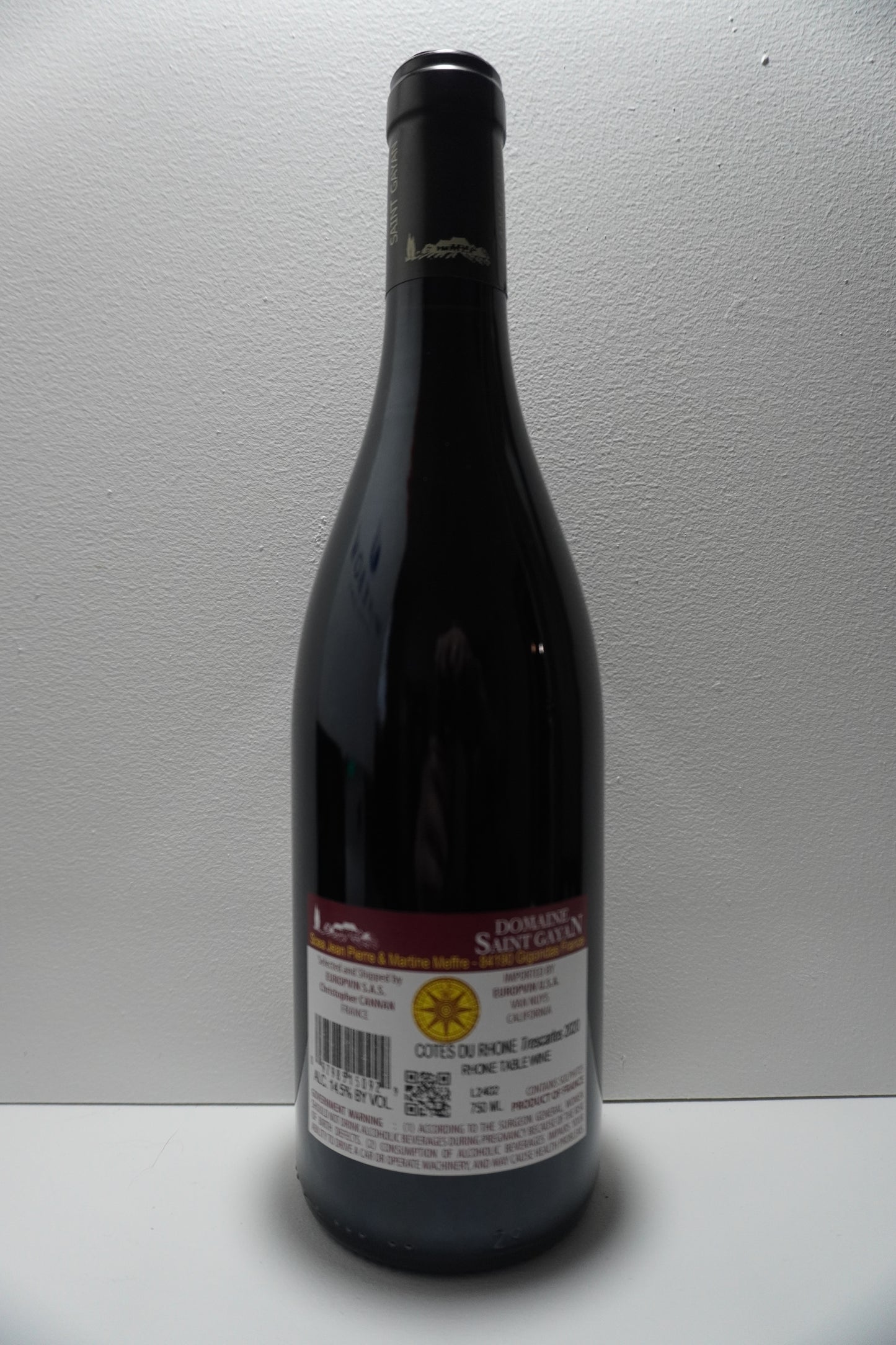 Domaine Saint Gayan, Grenache, "Trescartes," Cotes du Rhone, France 2020