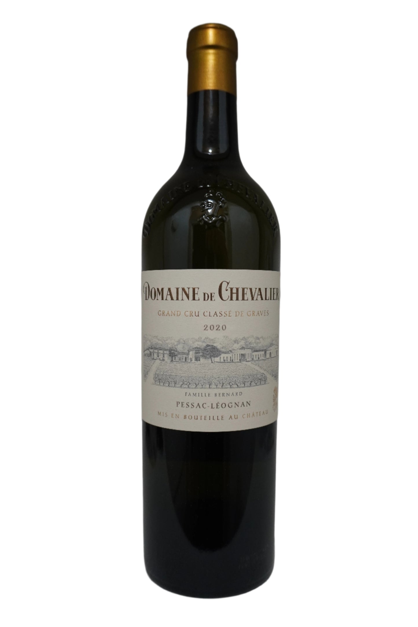 Front Label of Bottle of Domaine de Chevalier. Sauvignon Blanc Pessac-Leognan Bordeaux France 2020