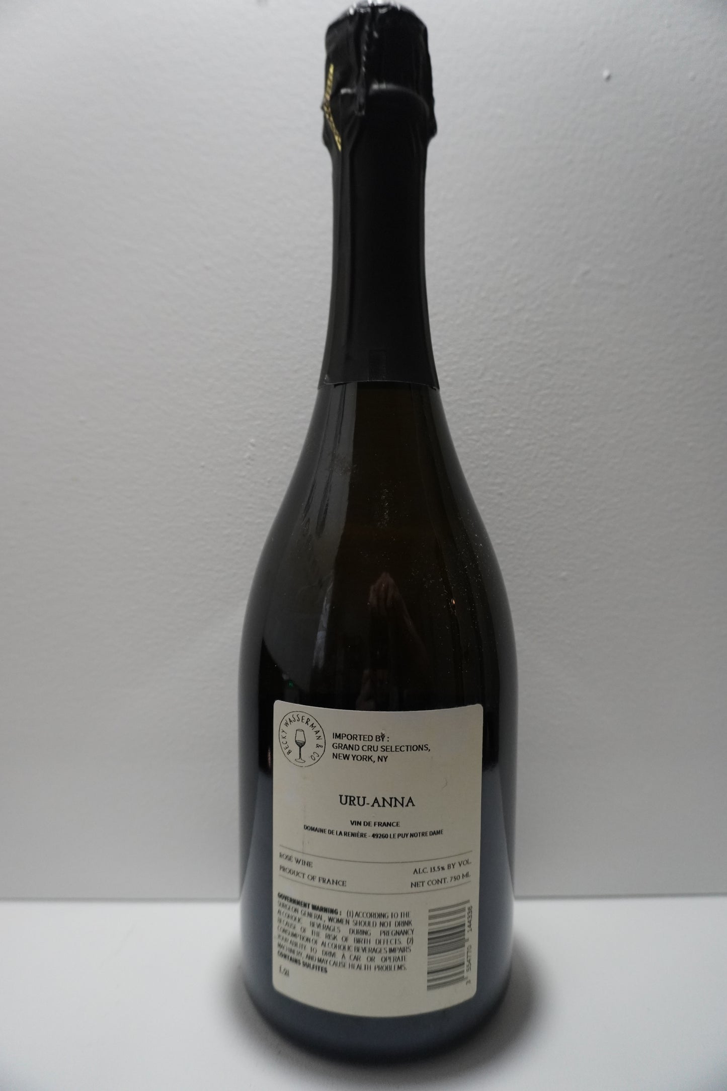 Domaine de la Reniere, Blanc de Noirs, Brut Nature, "Uru-Anna," Cremant de la Loire, France NV
