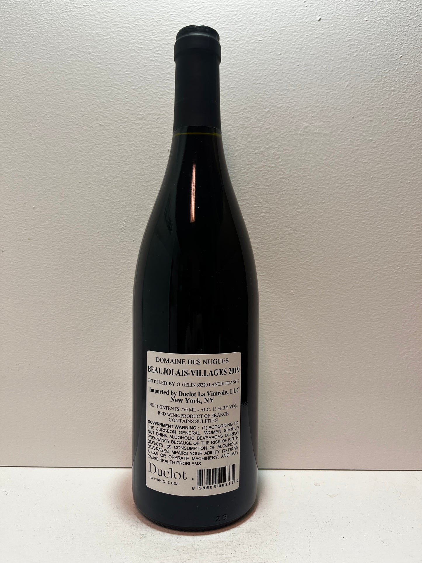 Domaine des Nugues, Gamay, Beaujolais-Villages, Burgundy, France 2019