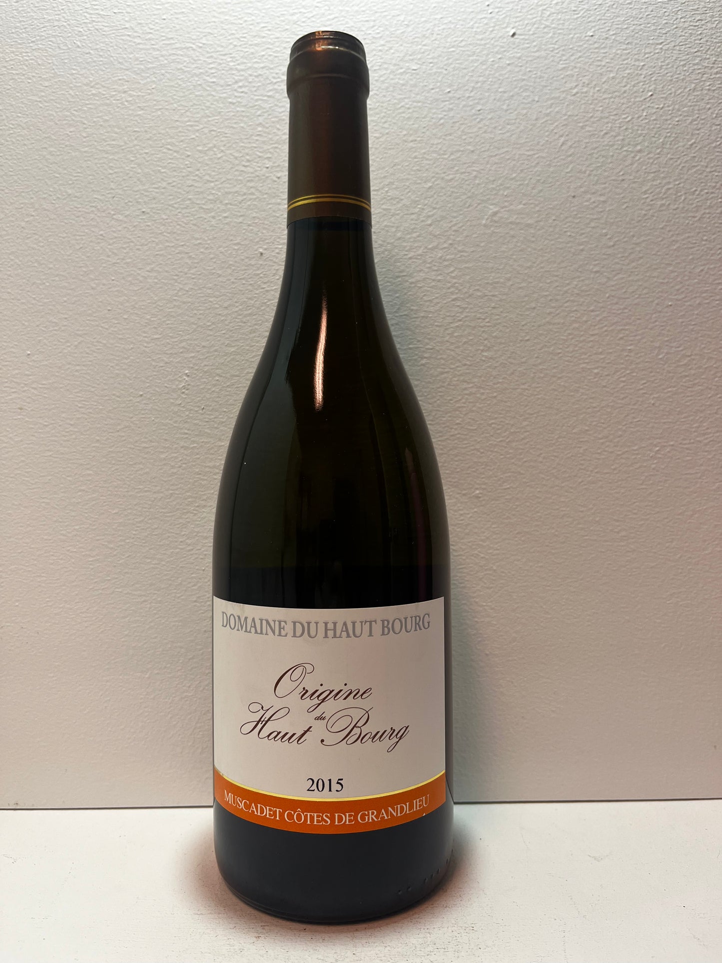 Domaine du Haut Bourg, Melon, "Origine," Cotes de Grandlieu, Loire, France 2015