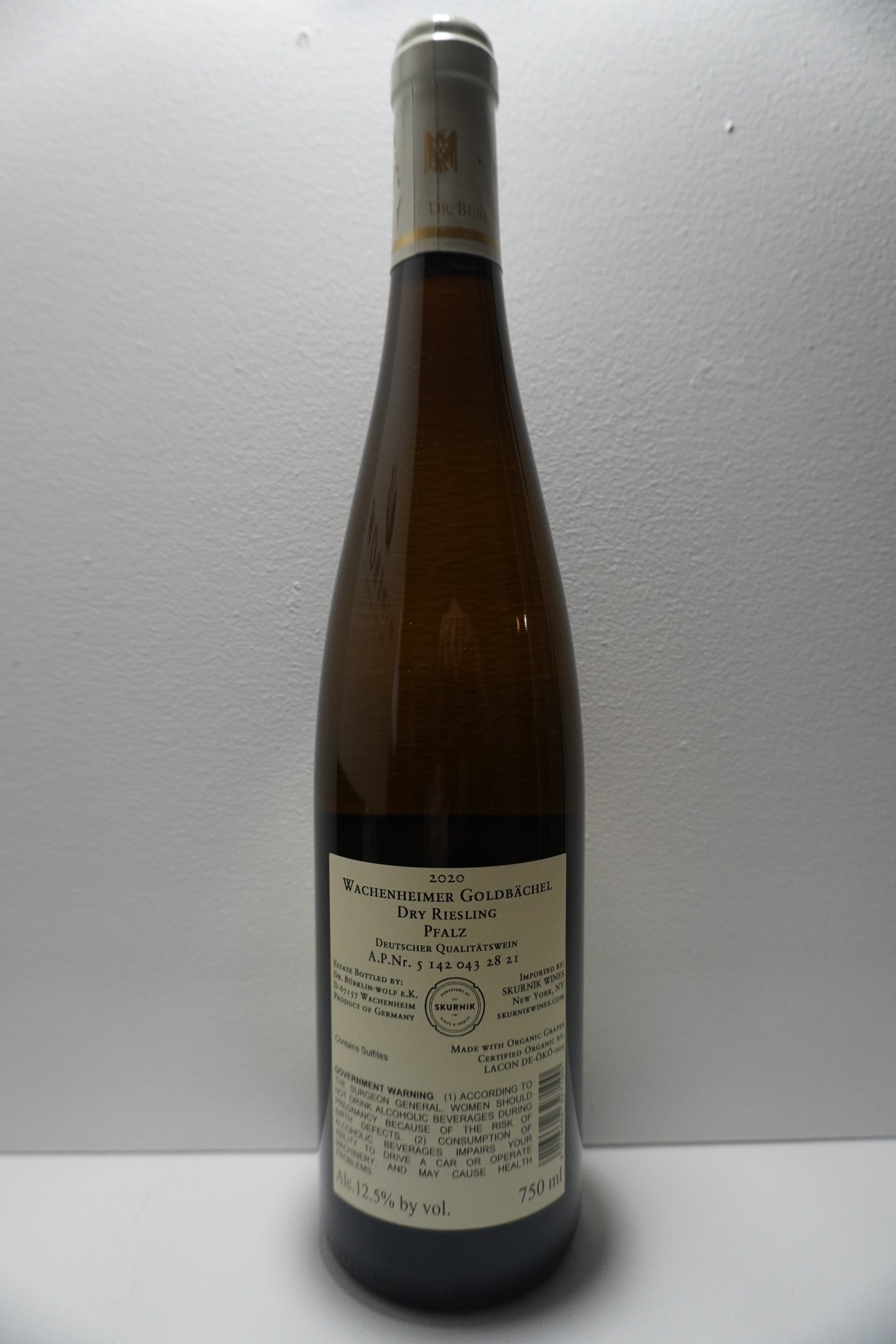 Dr. Bruklin-Wolf, Riesling, Wachenheimer Goldbacher, Pfalz, Germany 2020
