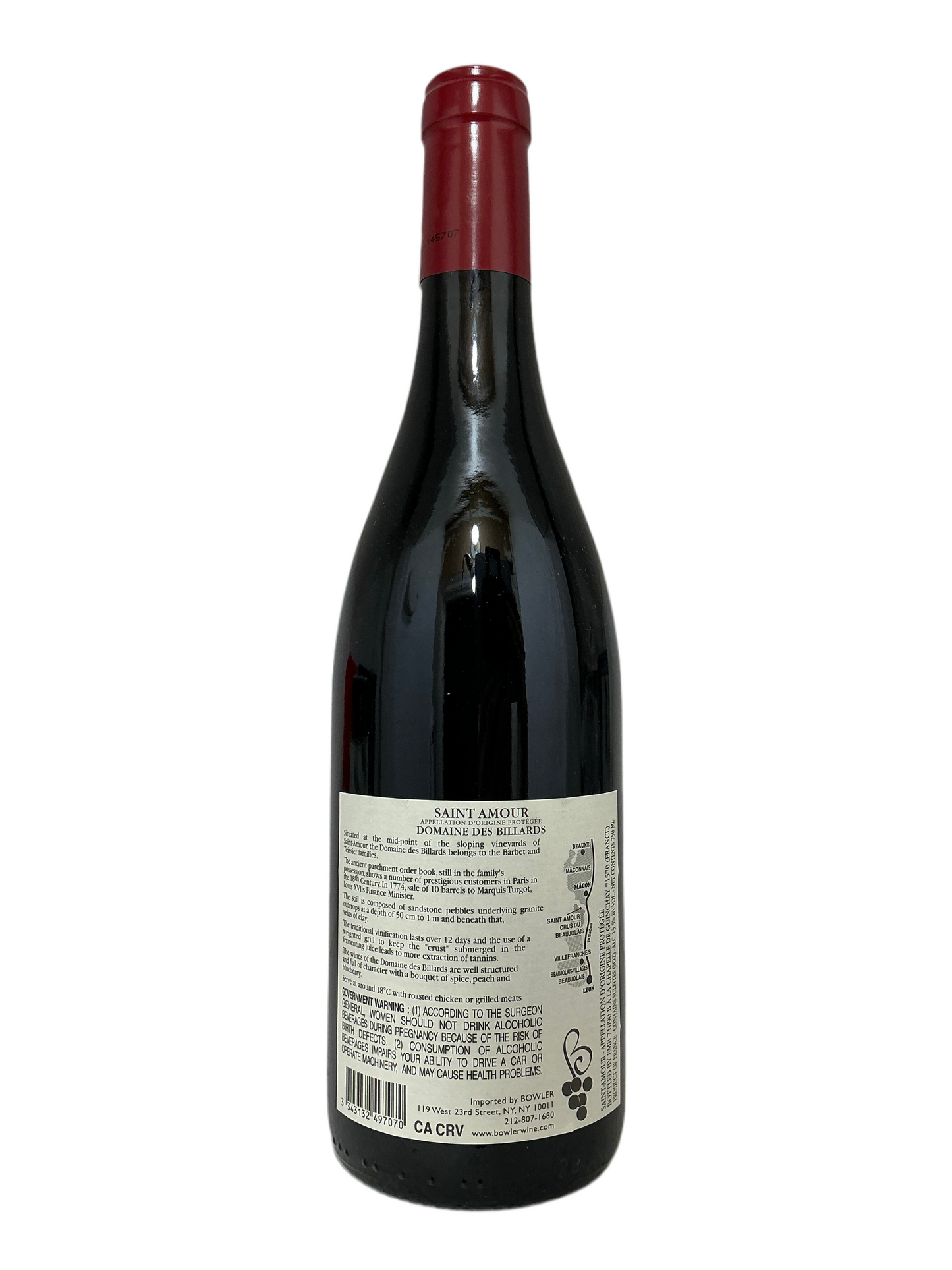 Domaine des Billards, Gamay, Saint-Amour, Beaujolais, Burgundy, France 2021