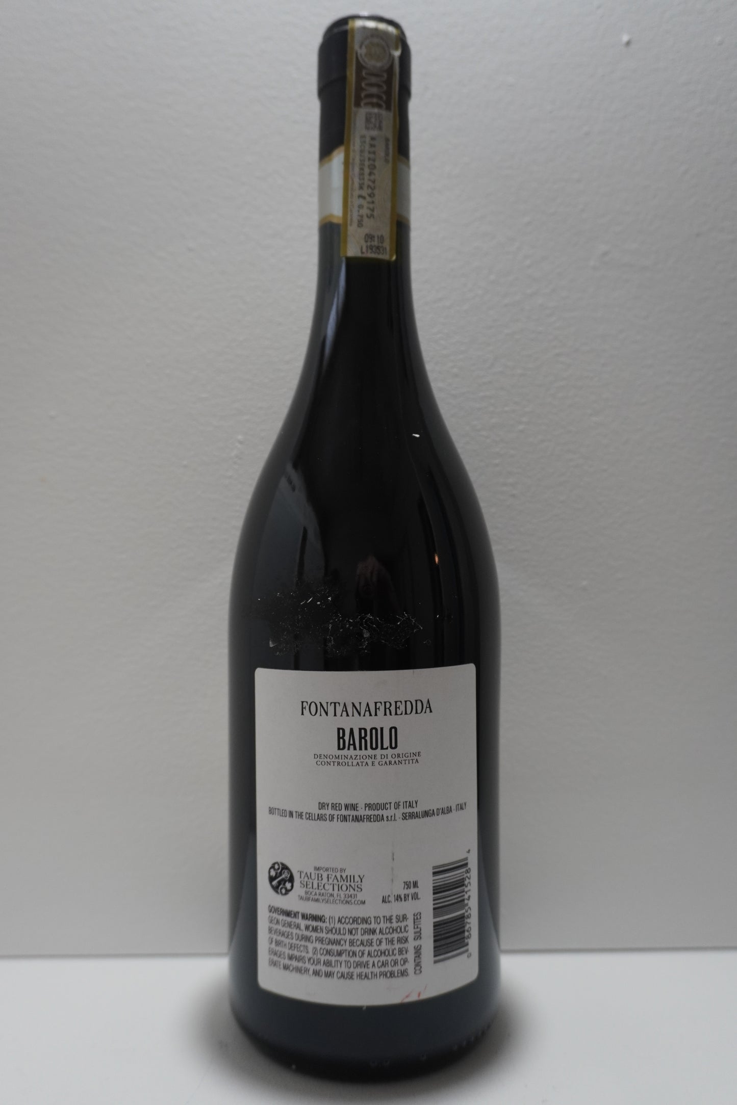 Fontanafredda, Nebbiolo, Barolo, Piedmont, Italy 2015