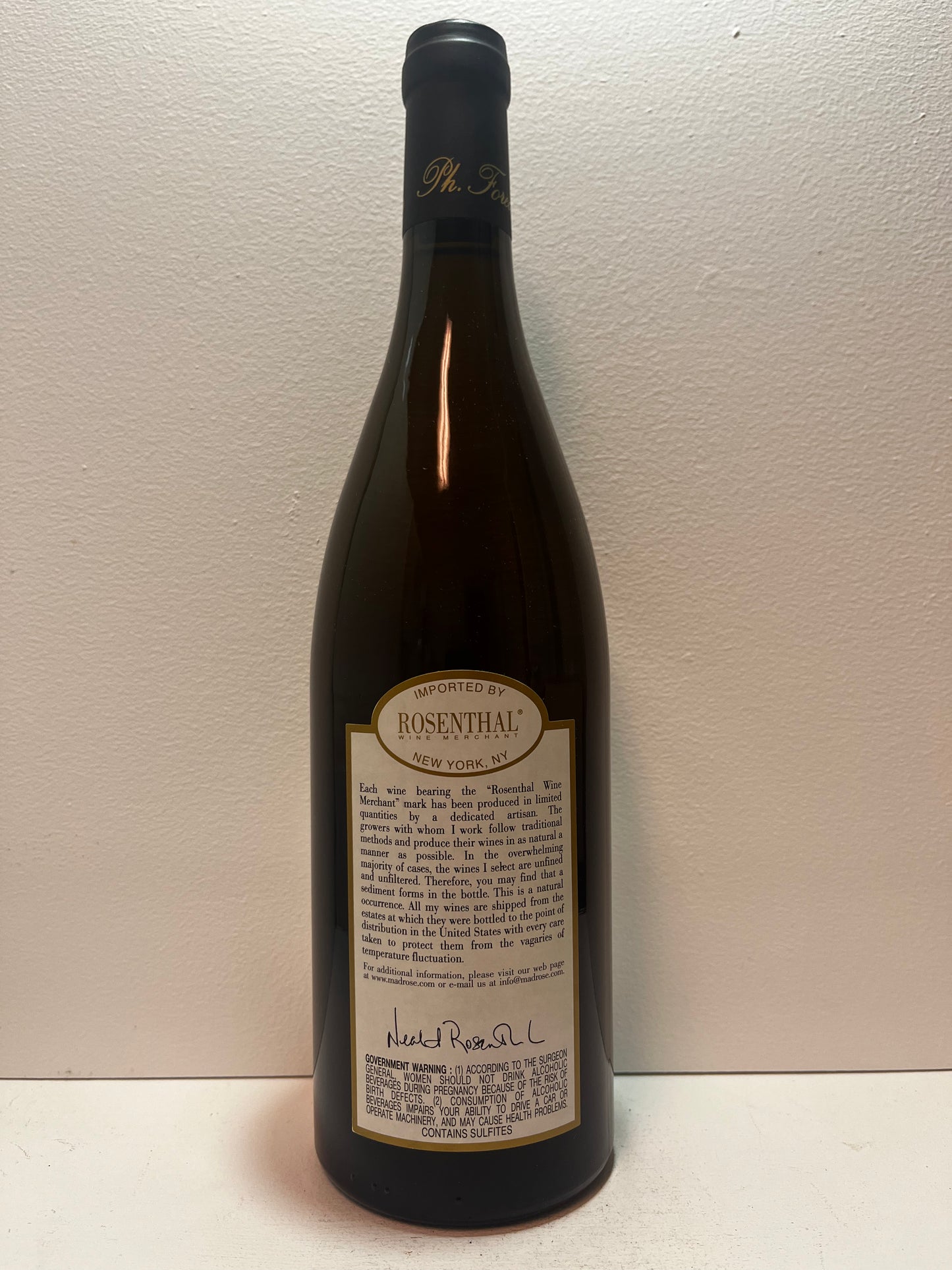 Foreau, Chenin Blanc, Moelleux, Vouvray, Loire, France 2015