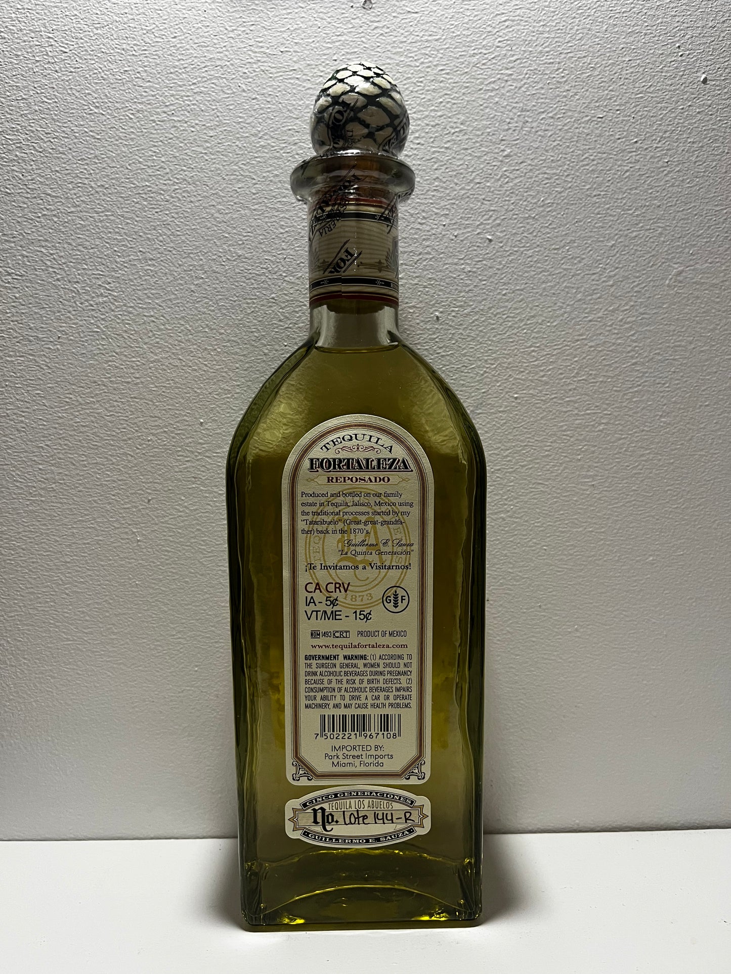 Fortaleza Tequila Reposado