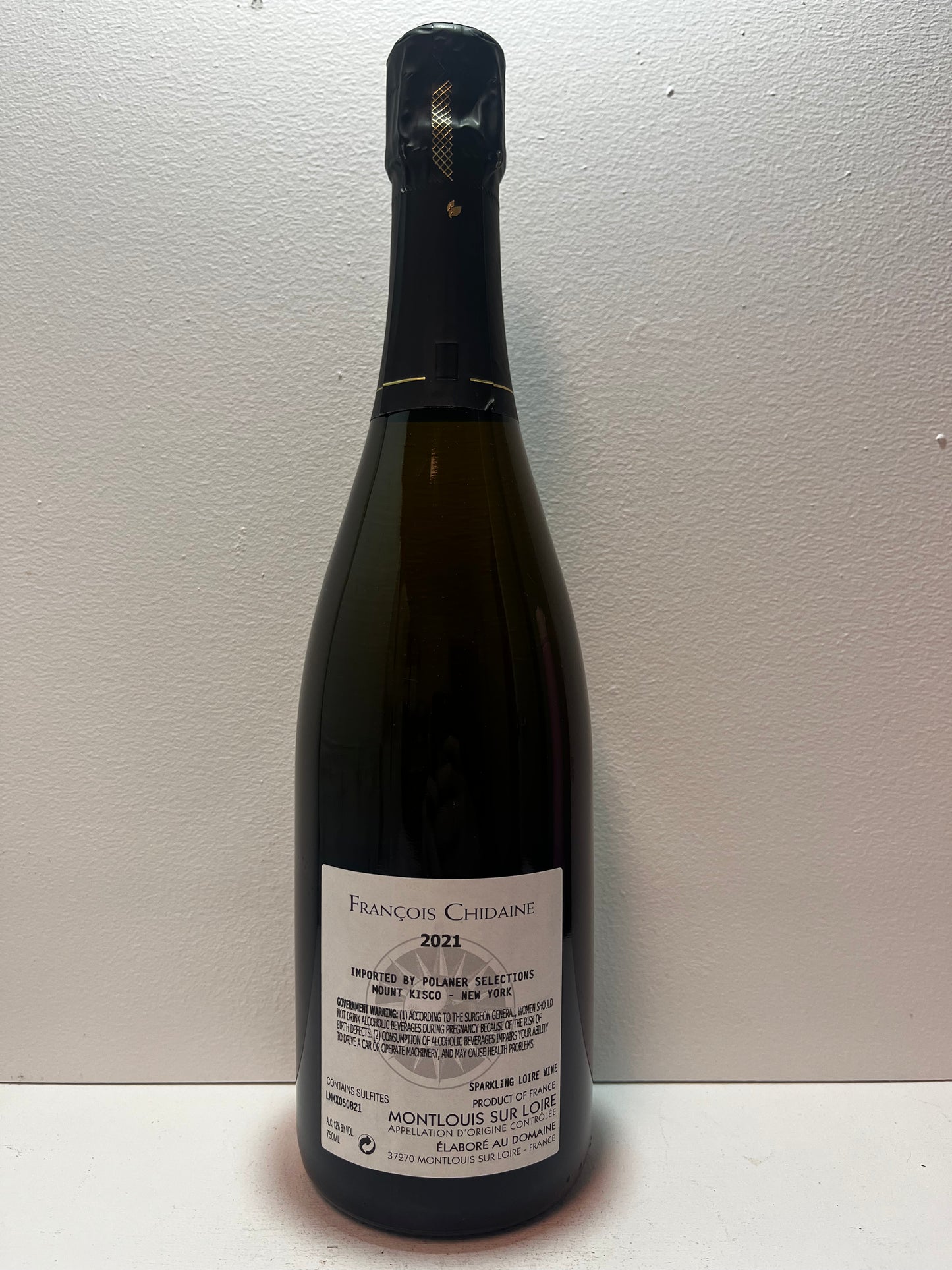 Francois Chidaine, Chenin Blanc, Brut Nature, Cremant, Montlouis-sur-Loire, Loire, France 2021
