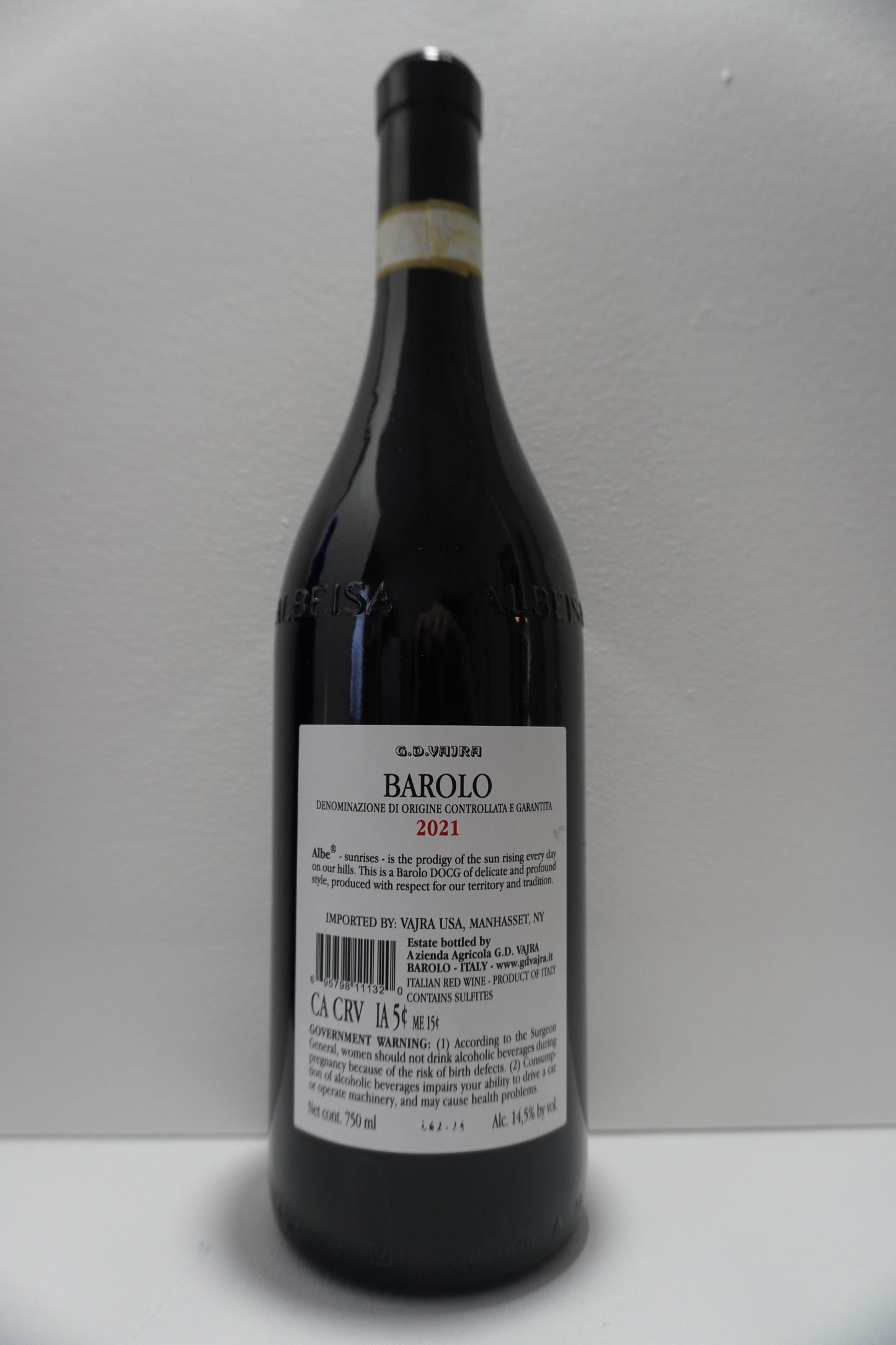 G.D. Vajra, Nebbiolo, "Albe," Barolo, Italy 2021