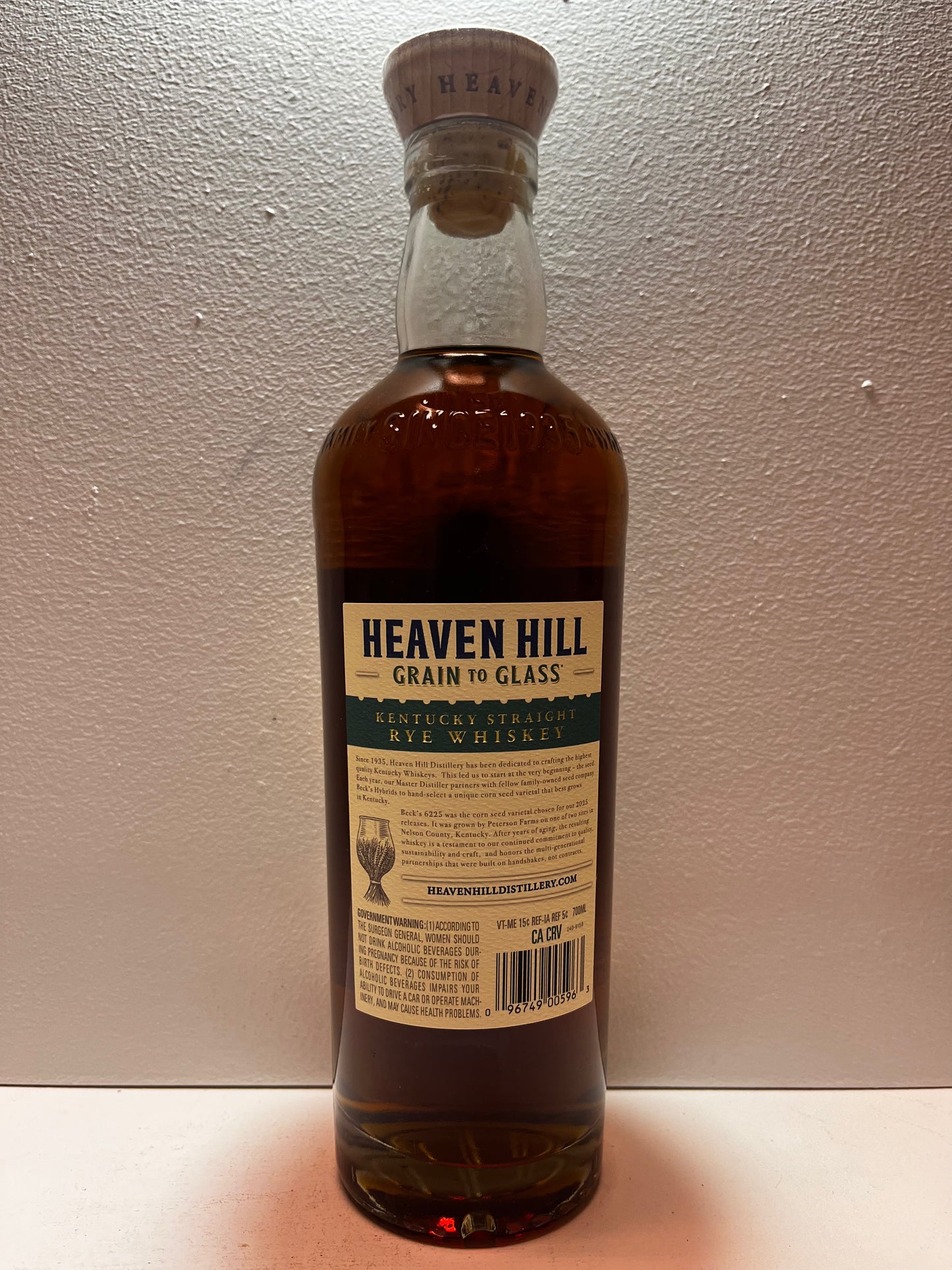 Heaven Hill Rye Grain to Glass