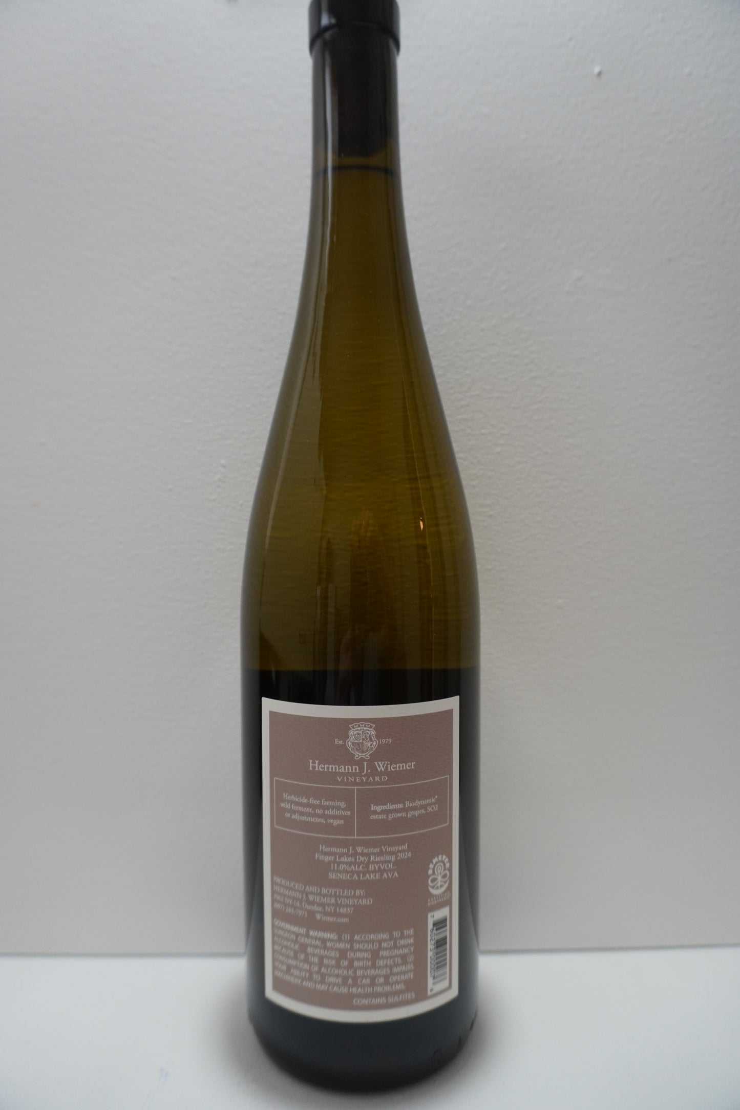 Hermann J. Wiemer, Riesling, "Flower Day," Finger Lakes, New York, United States 2024