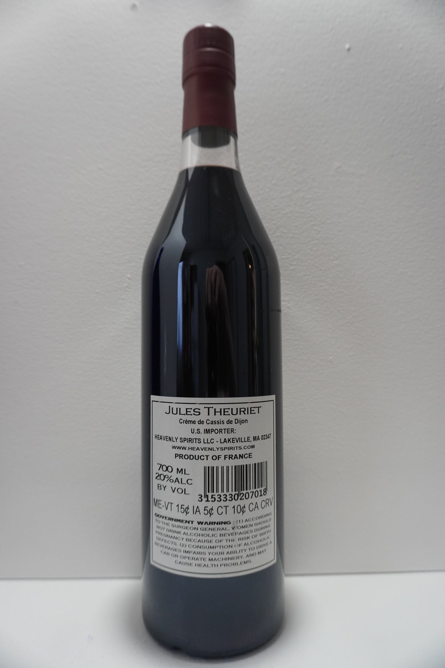 Jules Theuriet Creme de Cassis de Dijon (700ml)