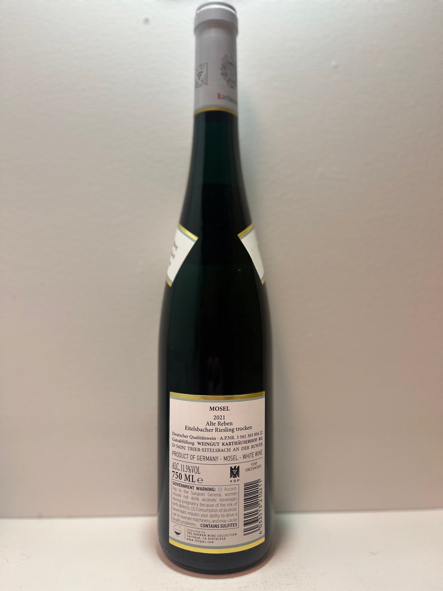 Karthauserhof, Riesling, Trocken, "Alte Reben," Eitelsbach, Mosel, Germany 2021