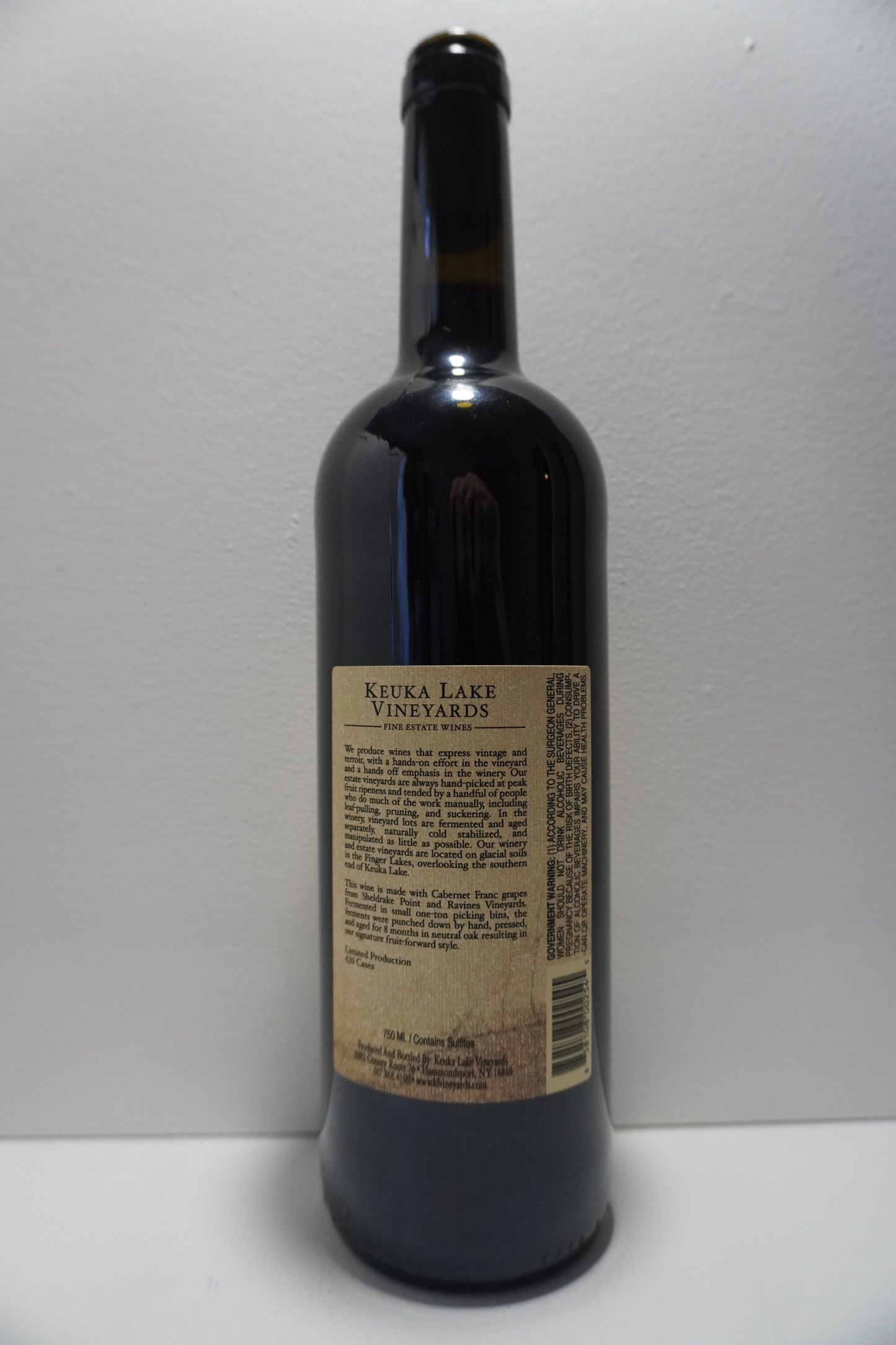 Keuka Lake Vineyards, Cabernet Franc, Finger Lakes, New York, United States 2023