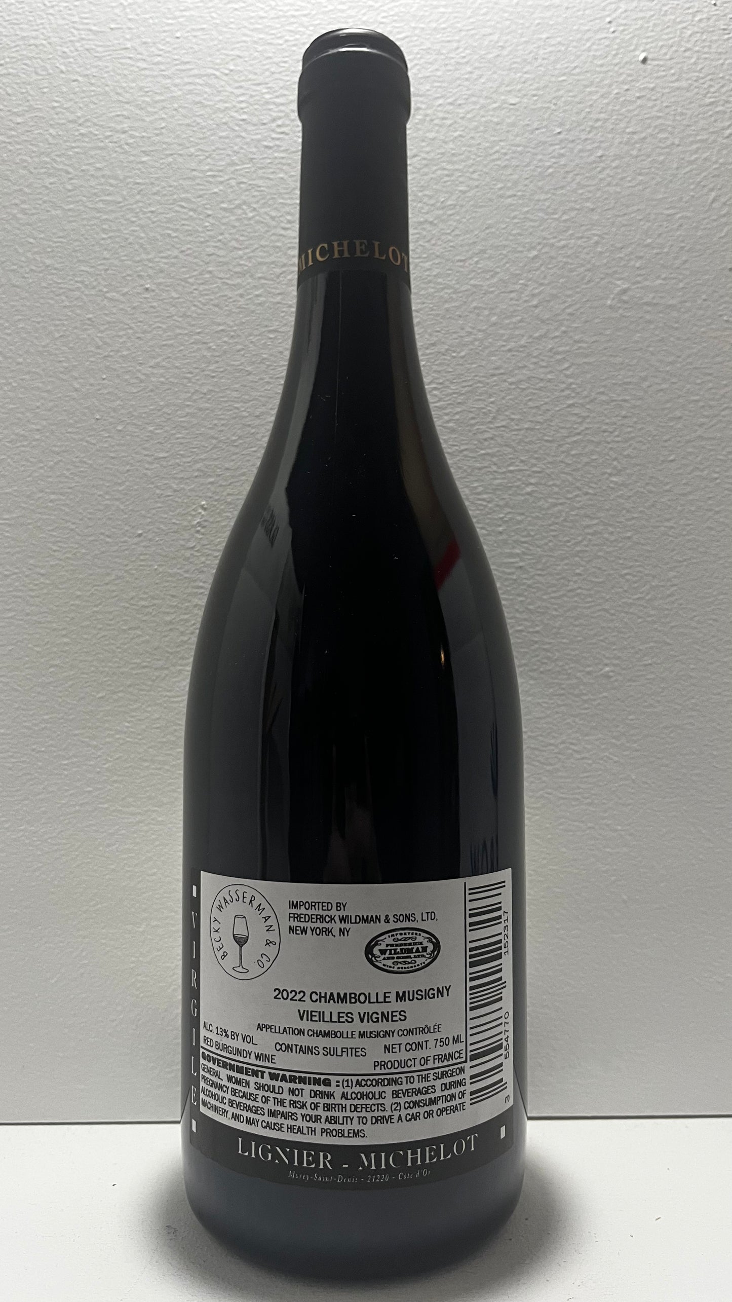 Lignier-Michelot, Pinot Noir, "Vieilles Vignes," Chambolle-Musigny, Burgundy, France 2022