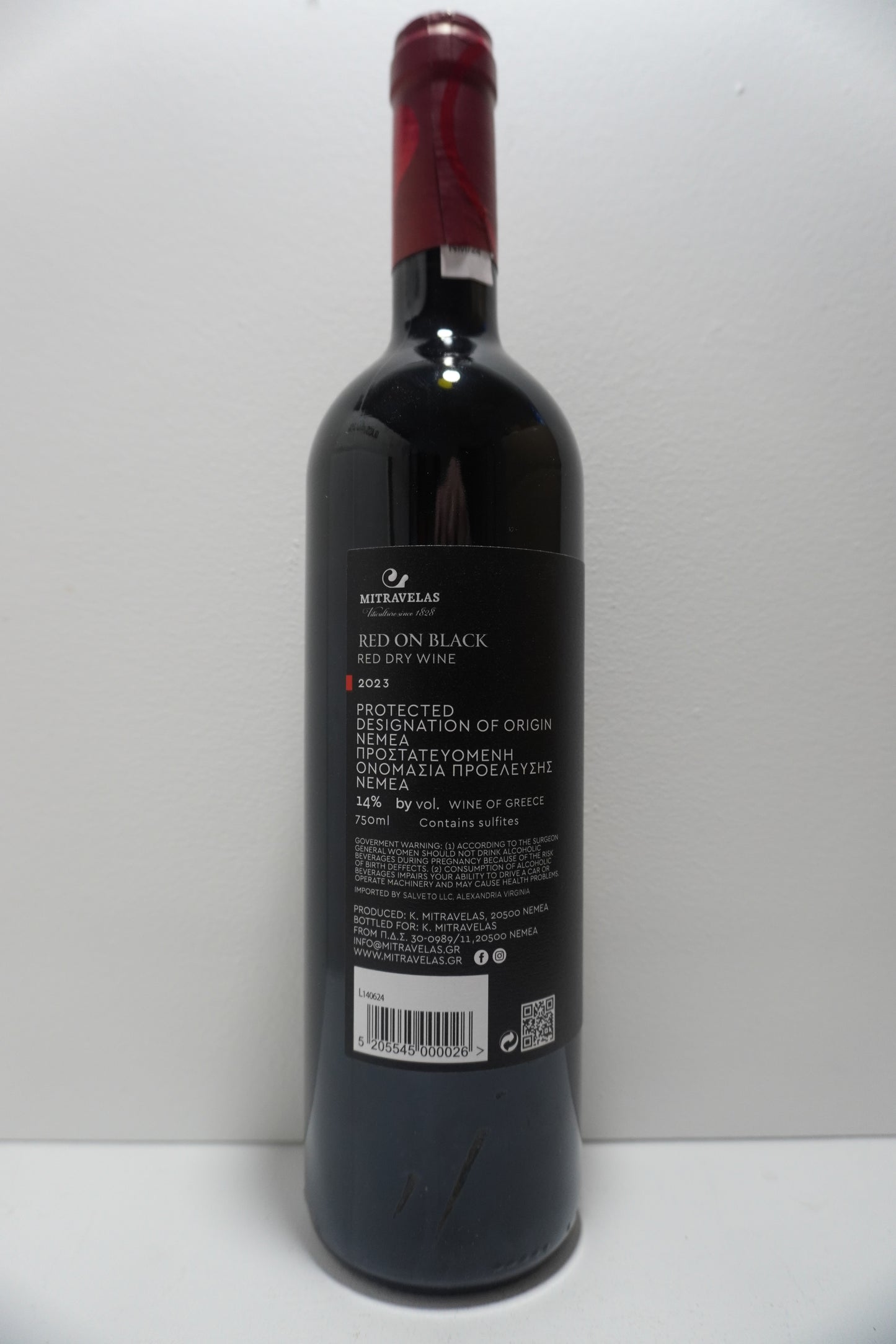 Mitravelas, Agiorgitiko, "Red on Black," Nemea, Greece 2023