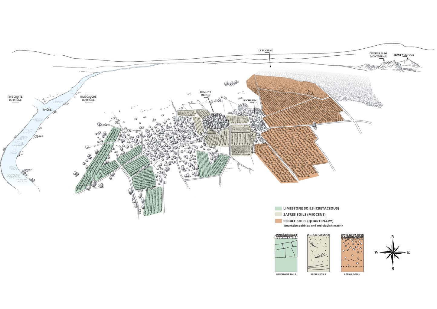 Chateau Mont-Redon, Grenache, Chateauneuf-du-Pape, Rhone, France 2020